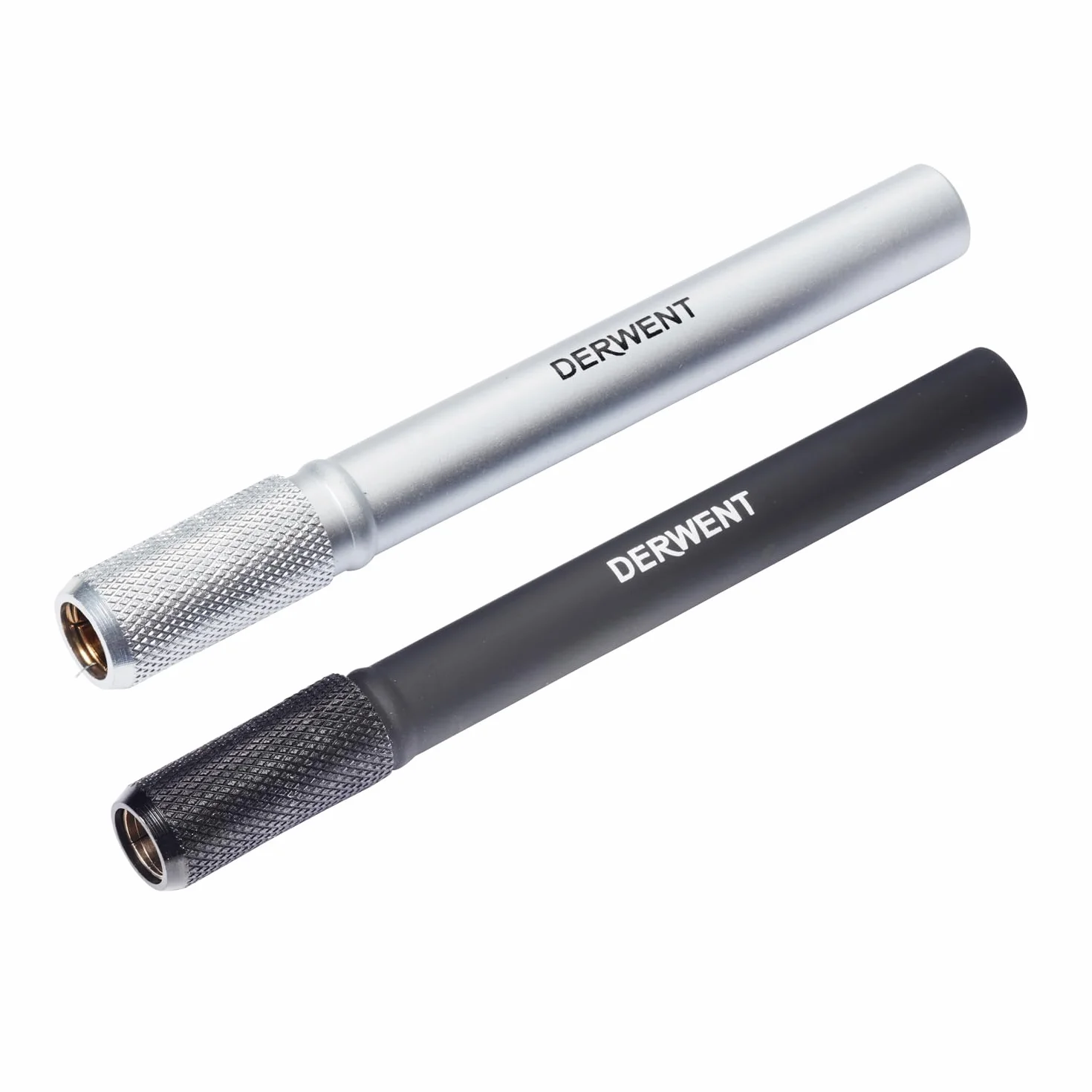Derwent, 2 Przedłużki Derwent Pencil E×tenders, do Ołówków/Kredek o Średnicy 7 i 8 mm, Metalowa Złączka, Miękki Korpus (2300124)