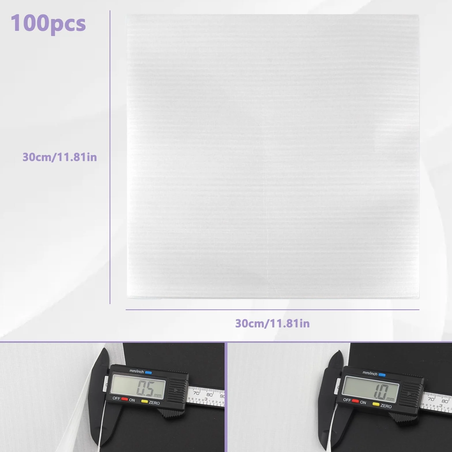 Folia bąbelkowa 30x30 cm do pakowania 100 sztuk odporna na wstrząsy