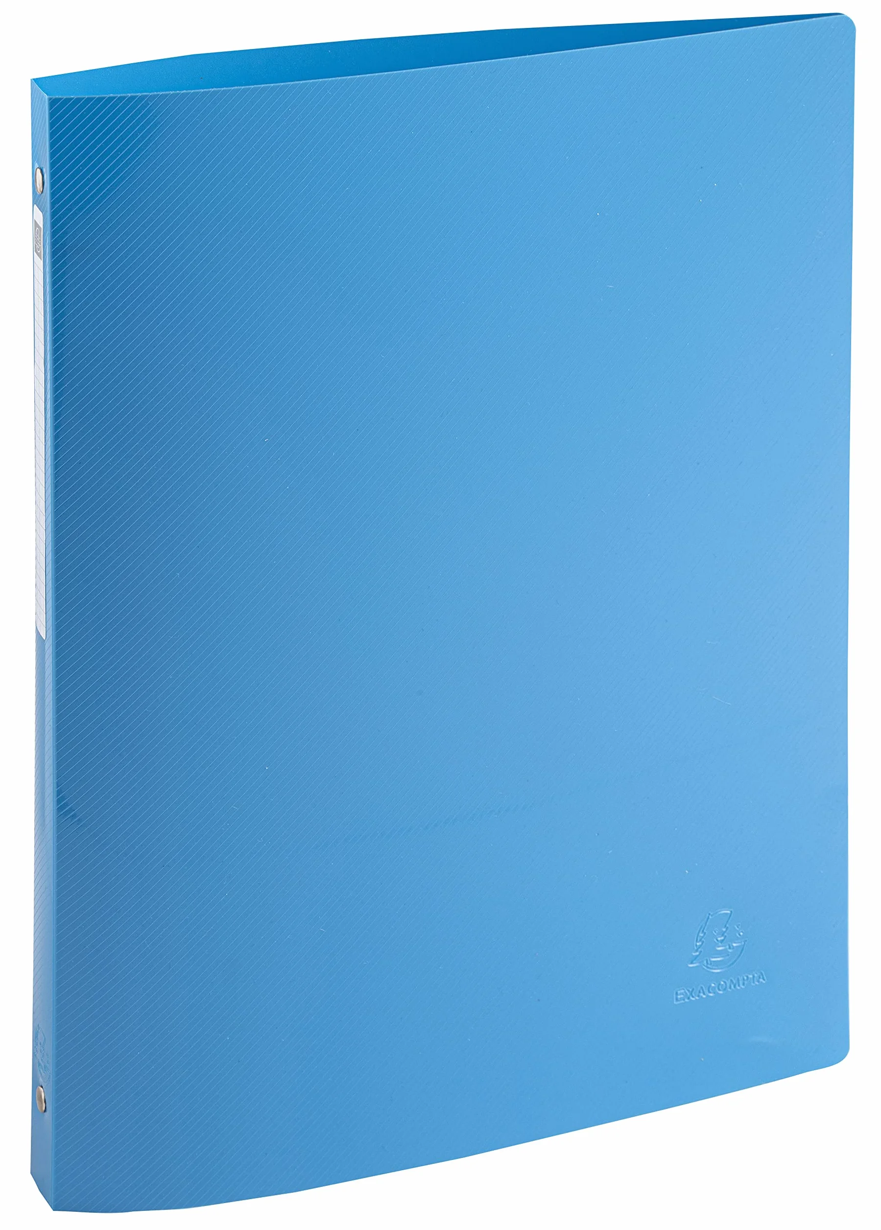 Exacompta - Nr ref. 51110E - Zestaw 4 miękkich segregatorów Bee Blue - 4 okrągłe pierścienie średnica 15 mm - tył 20 mm - wymiary zewnętrzne 32 x 25 cm - format A4 - różne kolory