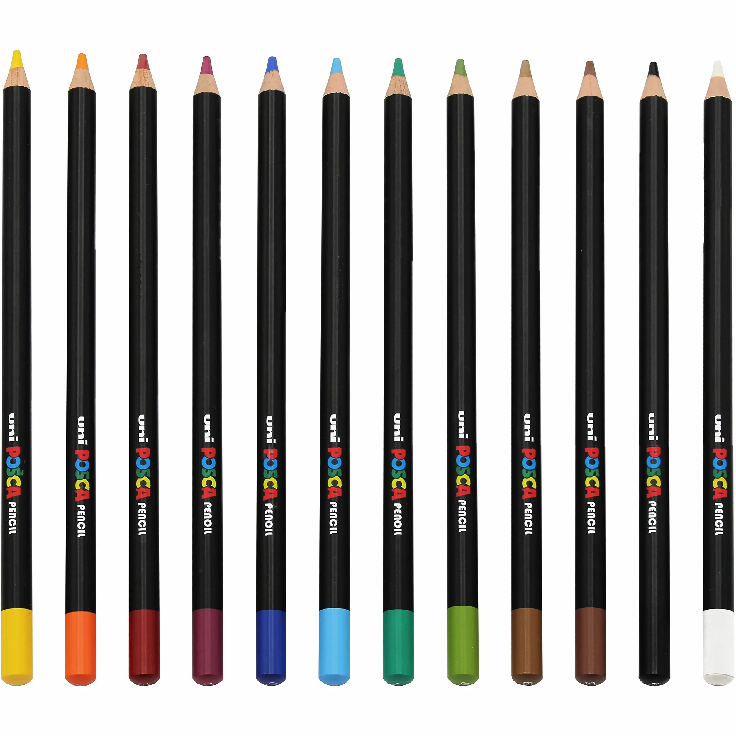 Posca Uni KPE-200 profesjonalne kredki z olejem i woskiem zestaw 12 szt