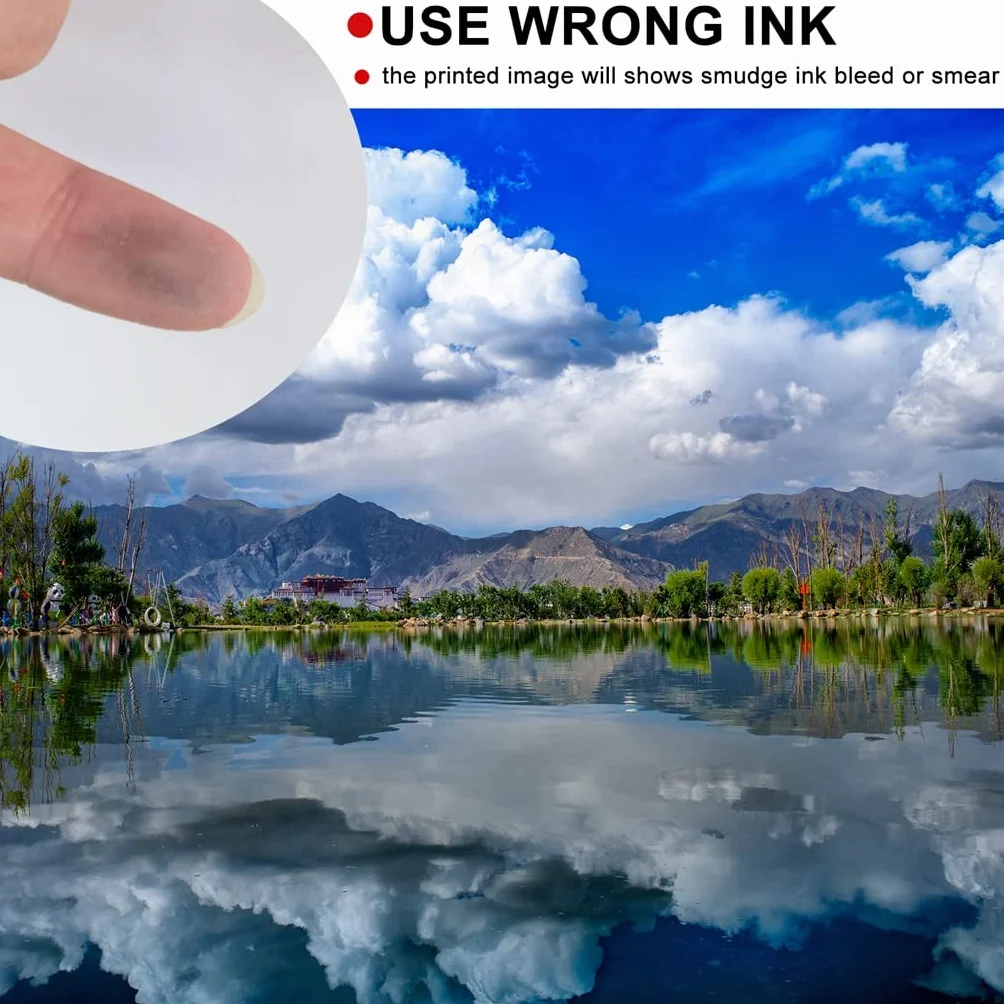 Inkuwy A4 100 arkuszy, średni gruby, matowy papier fotograficzny, 220 g/m², dwustronny, matowy papier prezentacyjny, do drukowania po obu stronach, broszura, zdjęcia, powlekane obrazem do drukarki atramentowej Uinkit