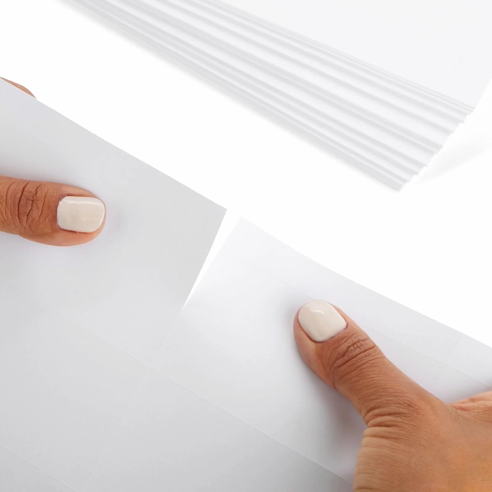 1000 sztuk pustych wizytówek do druku 89 x 51 mm, perforowany papier do drukarek atramentowych i laserowych, 10 kart na arkusz, biały