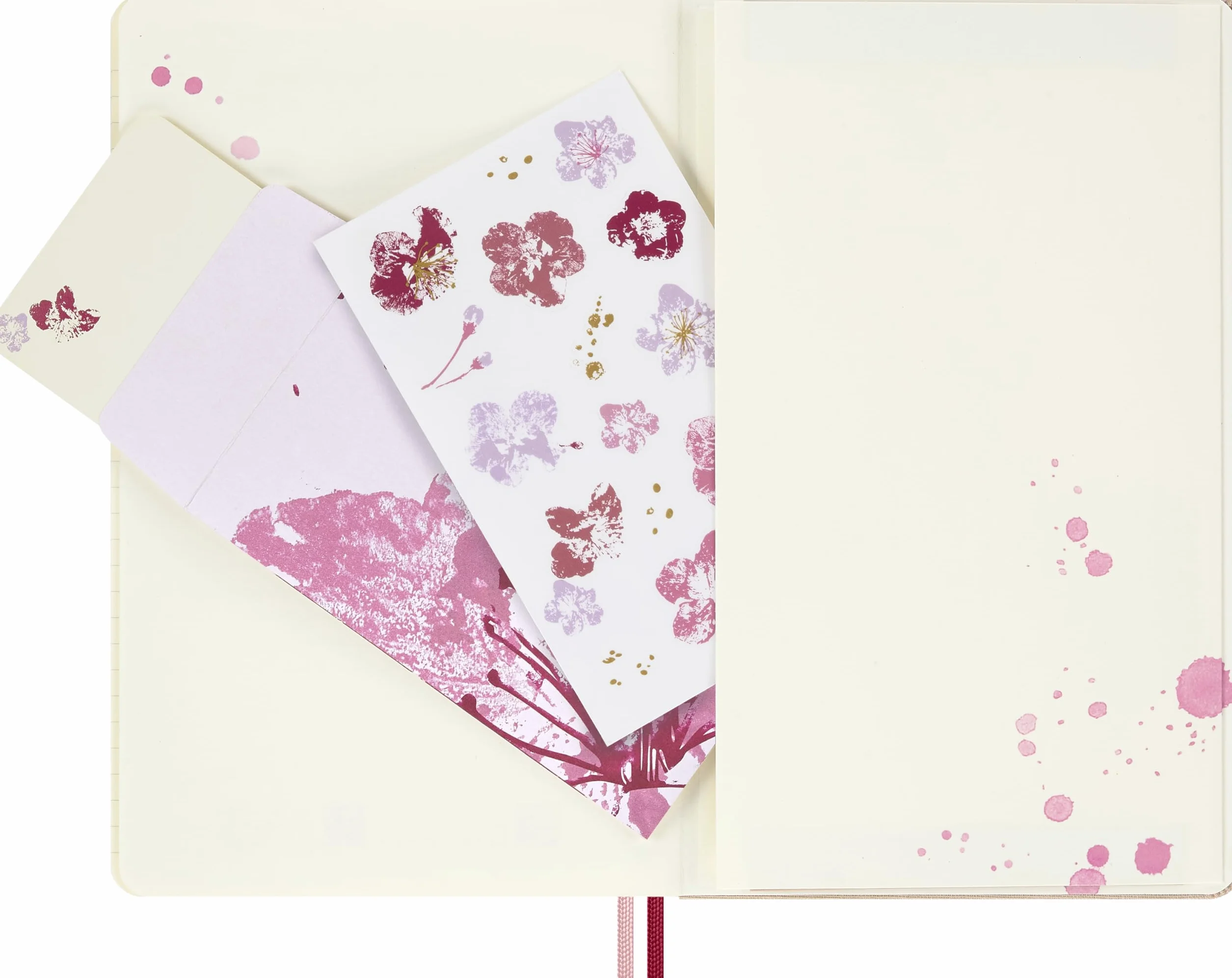 Moleskine 18 Monate Sakura Wochen Notizkalender limitierte Ausgabe 2026/2027, L/A5, 1 Wo = 1 Seite, rechts linierte Seite, fester Einband