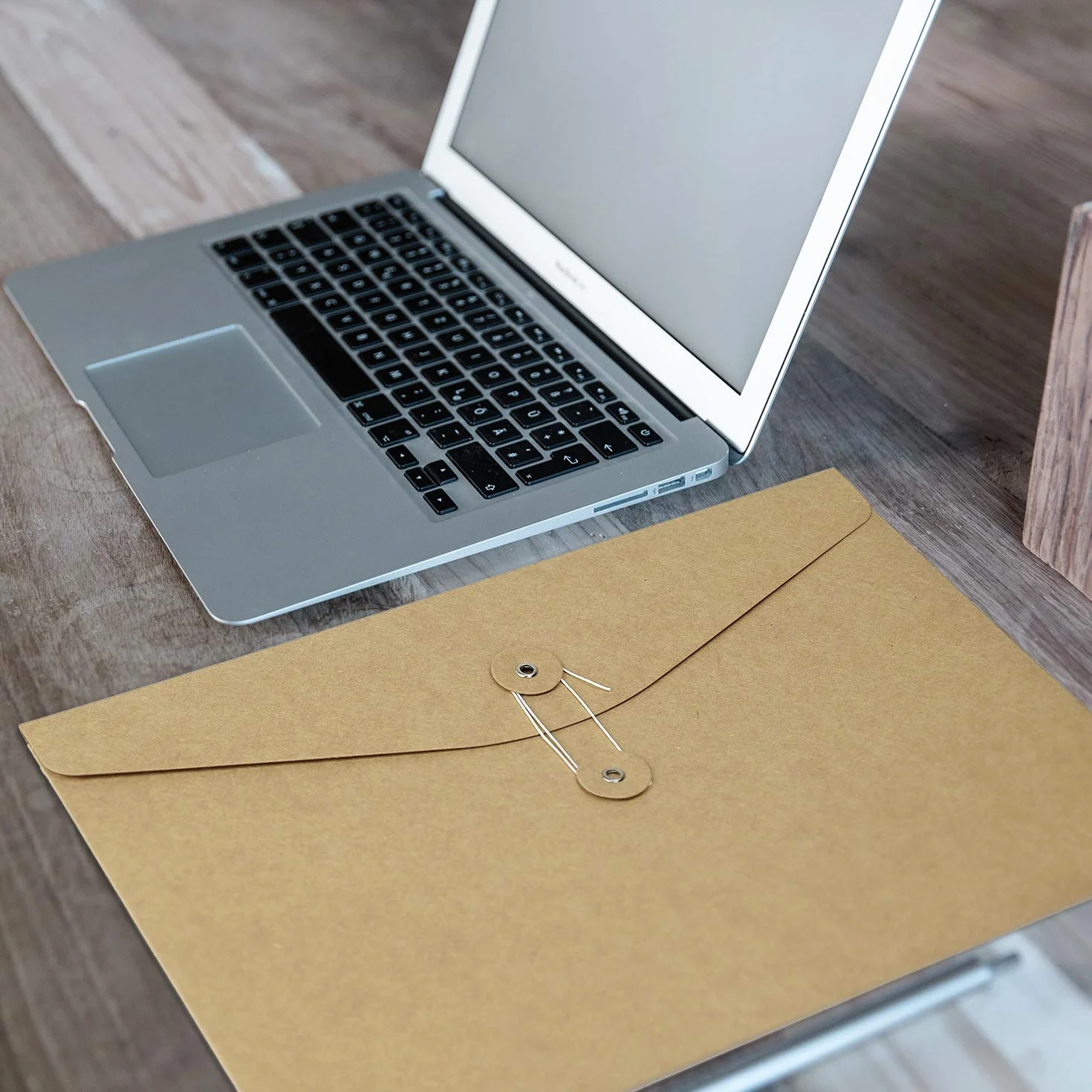 Koperty z papieru kraftowego, teczki na dokumenty w formacie A4, portfel papierowy, zapięcie na sznurek i guziki, 10 szt. kieszeni projektowych, organizer, torba do biura, szkoły, brązowe