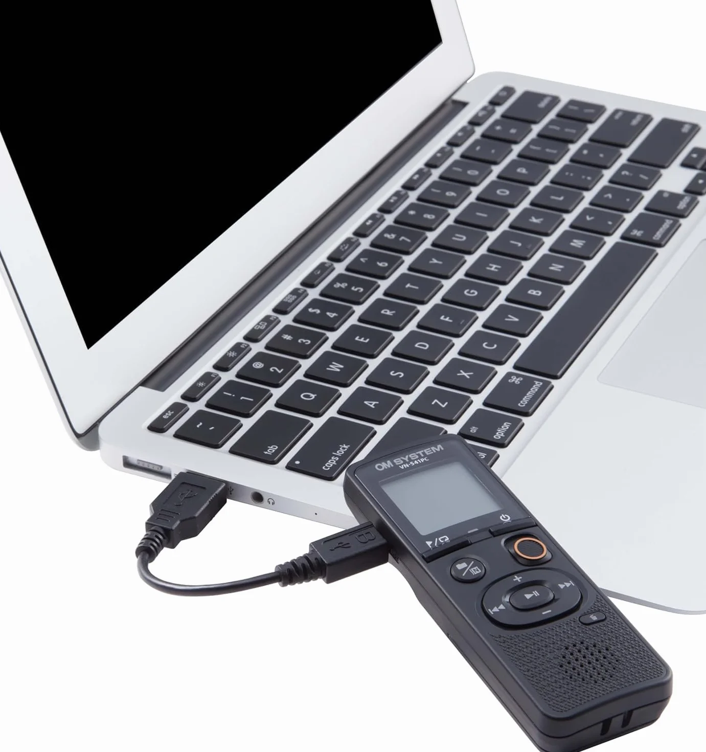 OM SYSTEM VN-541 PC Następca Olympus VN-541 PC Cyfrowy dyktafon z mikrofonem dookólnym, nagrywanie jednym przyciskiem, redukcja szumów i 4 GB pamięci