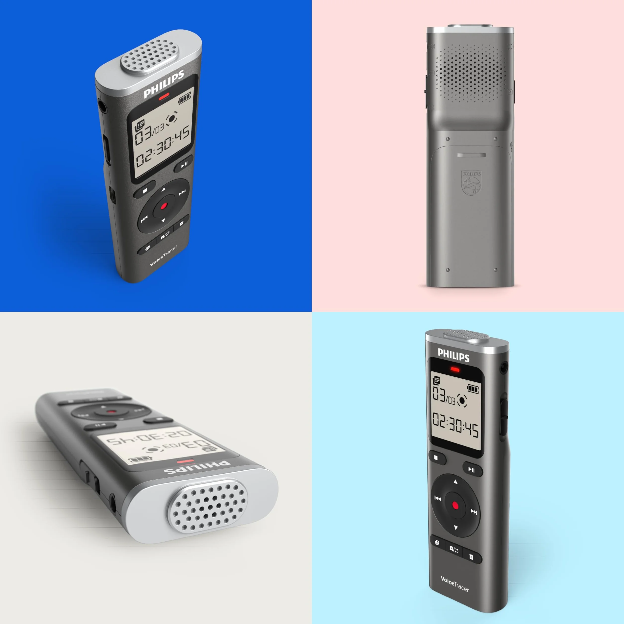 Philips DVT1170 VoiceTracer, rejestrator dźwięku, 8 GB, gniazdo kart Micro SD