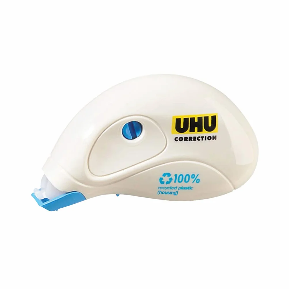 UHU Rollers mini korektor - szybka, czysta i precyzyjna taśma korekcyjna, biała, zestaw 2 6 m x 5 mm