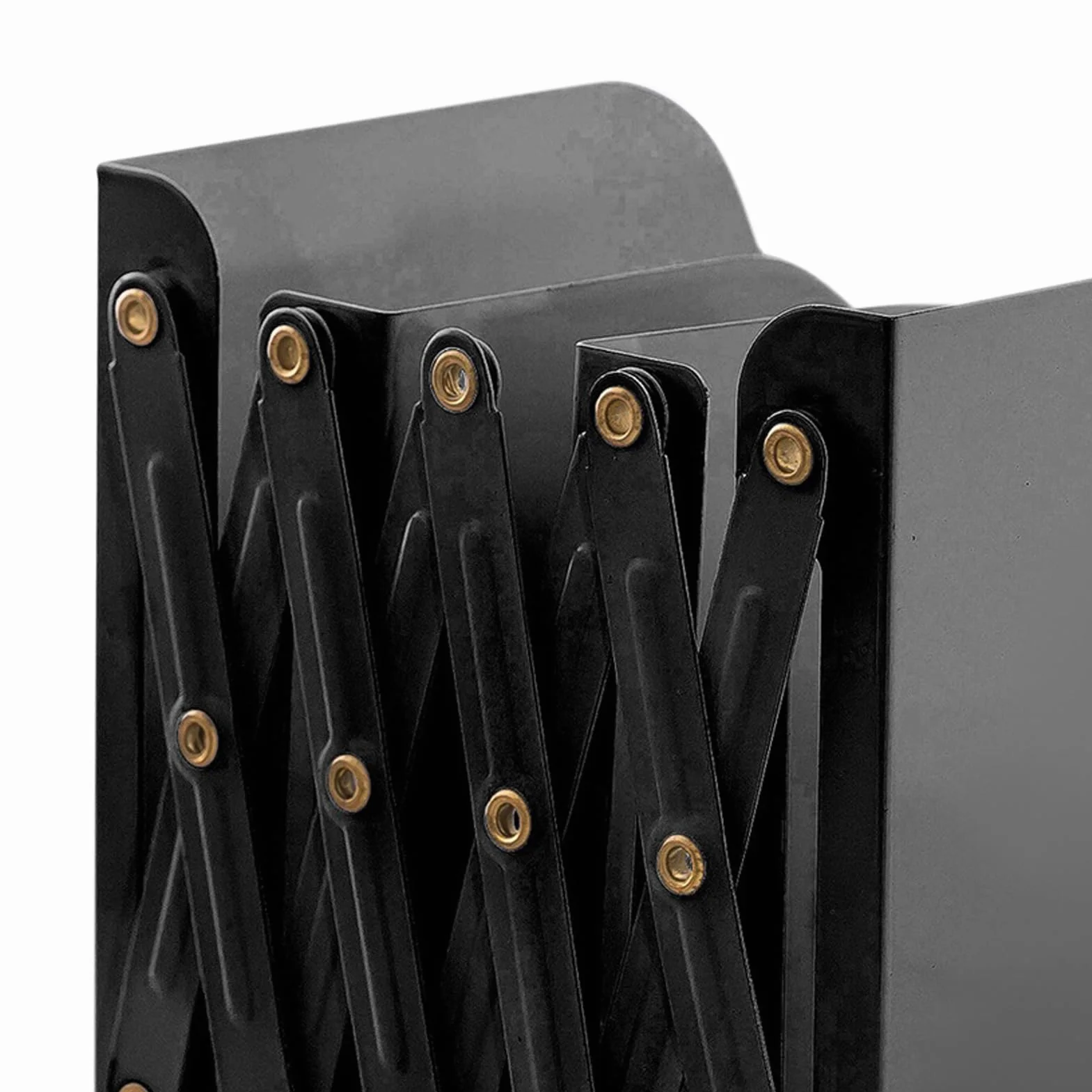 Wysuwane Metalowe Podpórki na Książki Wytrzymały Stojak Uchwyt Organizer Biurko (BLACK)