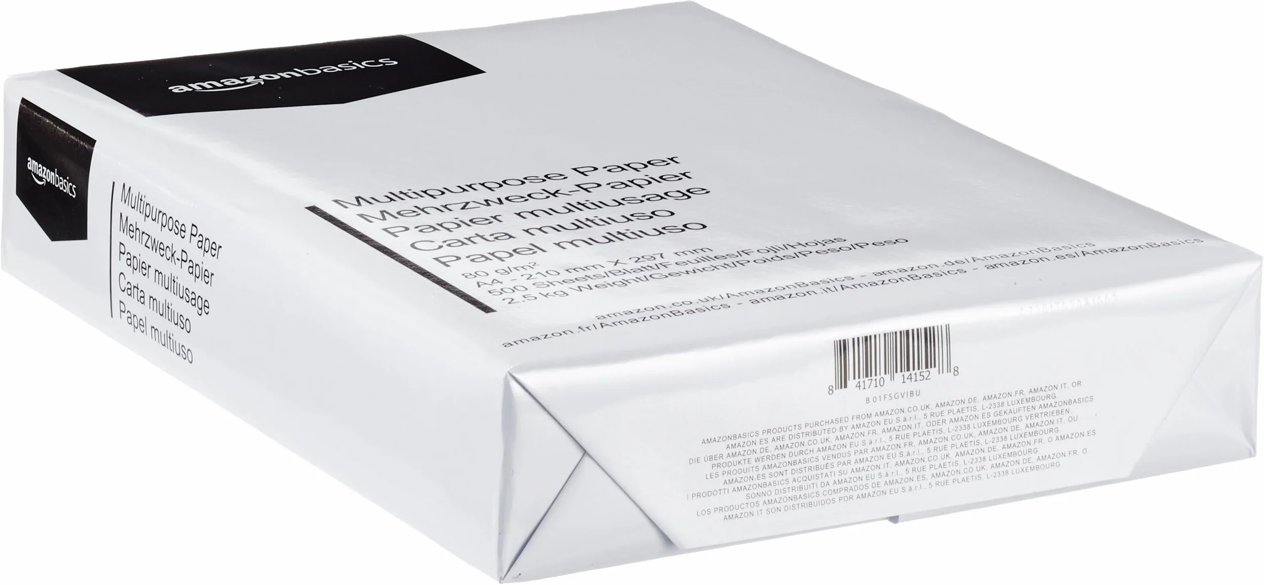 Amazonbasics MTPR-2500 Papier do Drukarek, Biały, 2500 x A4