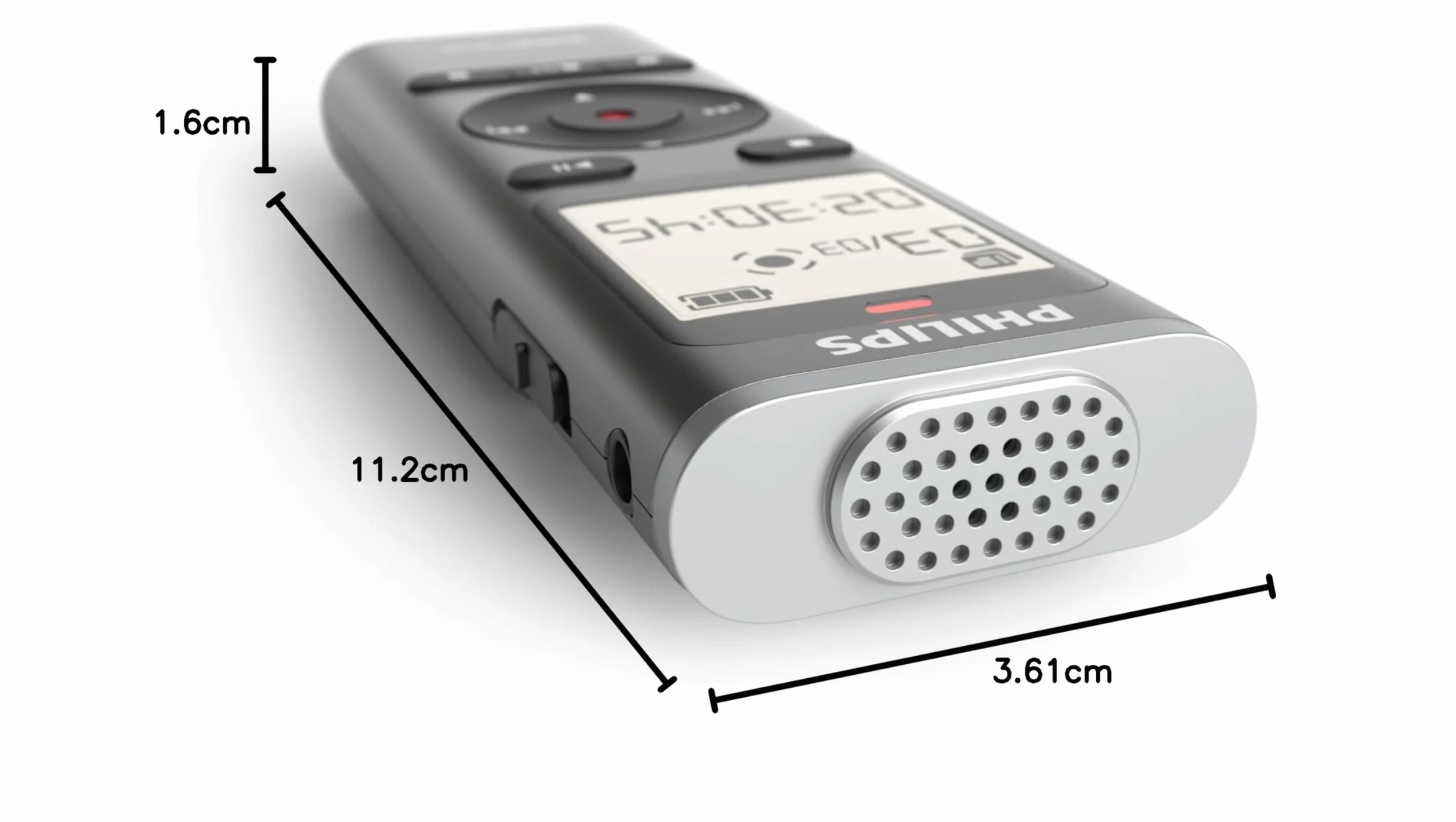 Philips DVT1170 VoiceTracer, rejestrator dźwięku, 8 GB, gniazdo kart Micro SD