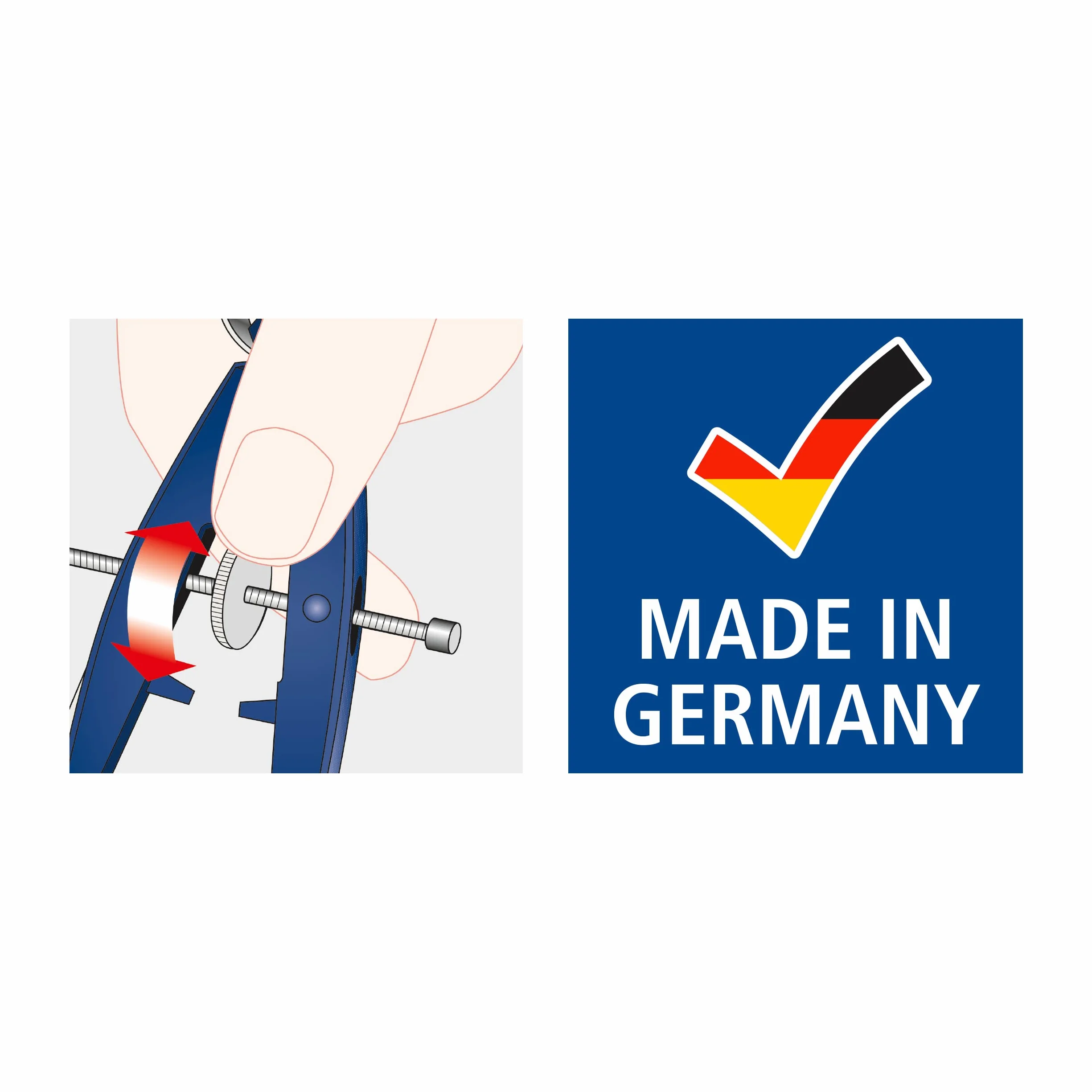 STAEDTLER Mars Comfort 556 00 kompas z prowadnicą wrzeciona, centralne wrzeciono napędowe, dokładny i precyzyjny, niebiesko-srebrny, stabilna obudowa z klapką, 2-częściowy zestaw (opakowanie może się