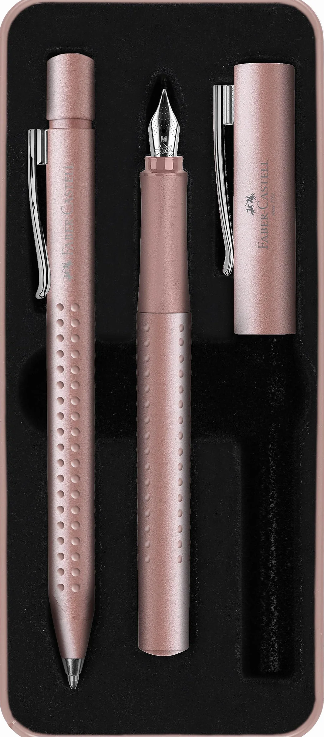 Faber-Castell 201539 - Zestaw Stylograficzny - PLuma M i XB M Pen - Różowy Palo