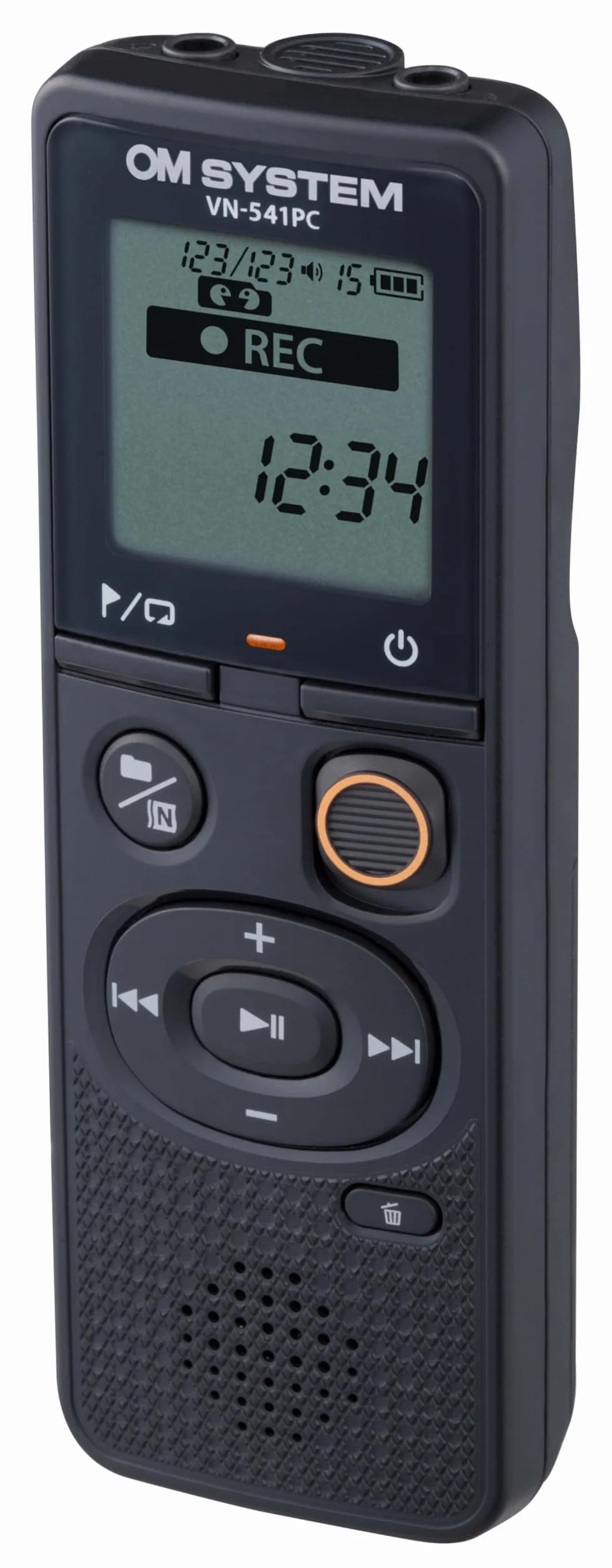 OM SYSTEM VN-541 PC Następca Olympus VN-541 PC Cyfrowy dyktafon z mikrofonem dookólnym, nagrywanie jednym przyciskiem, redukcja szumów i 4 GB pamięci