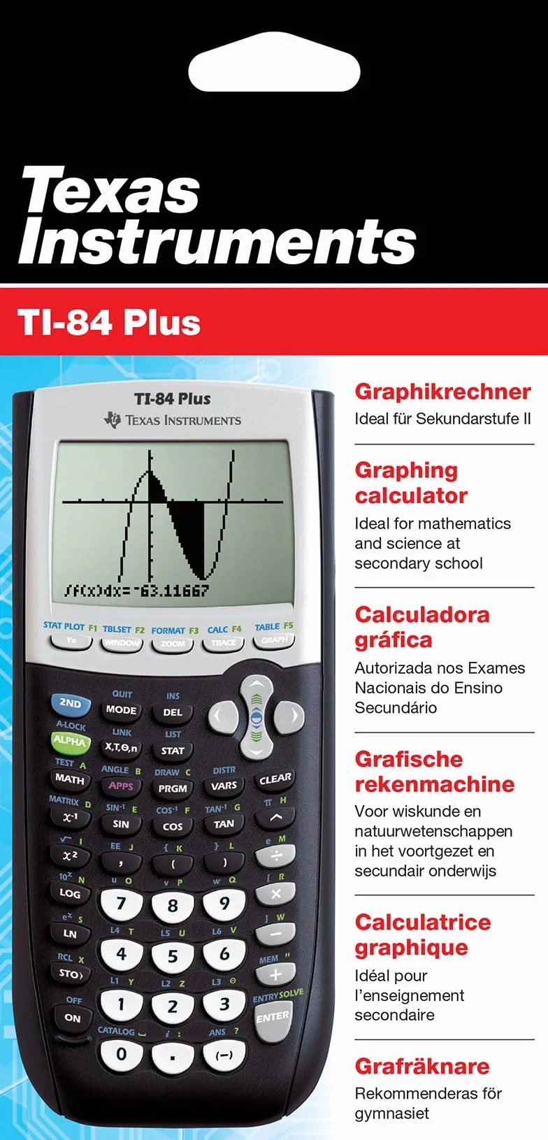 Texas Instruments Kalkulator graficzny TI-84 Plus ciemnoniebieski