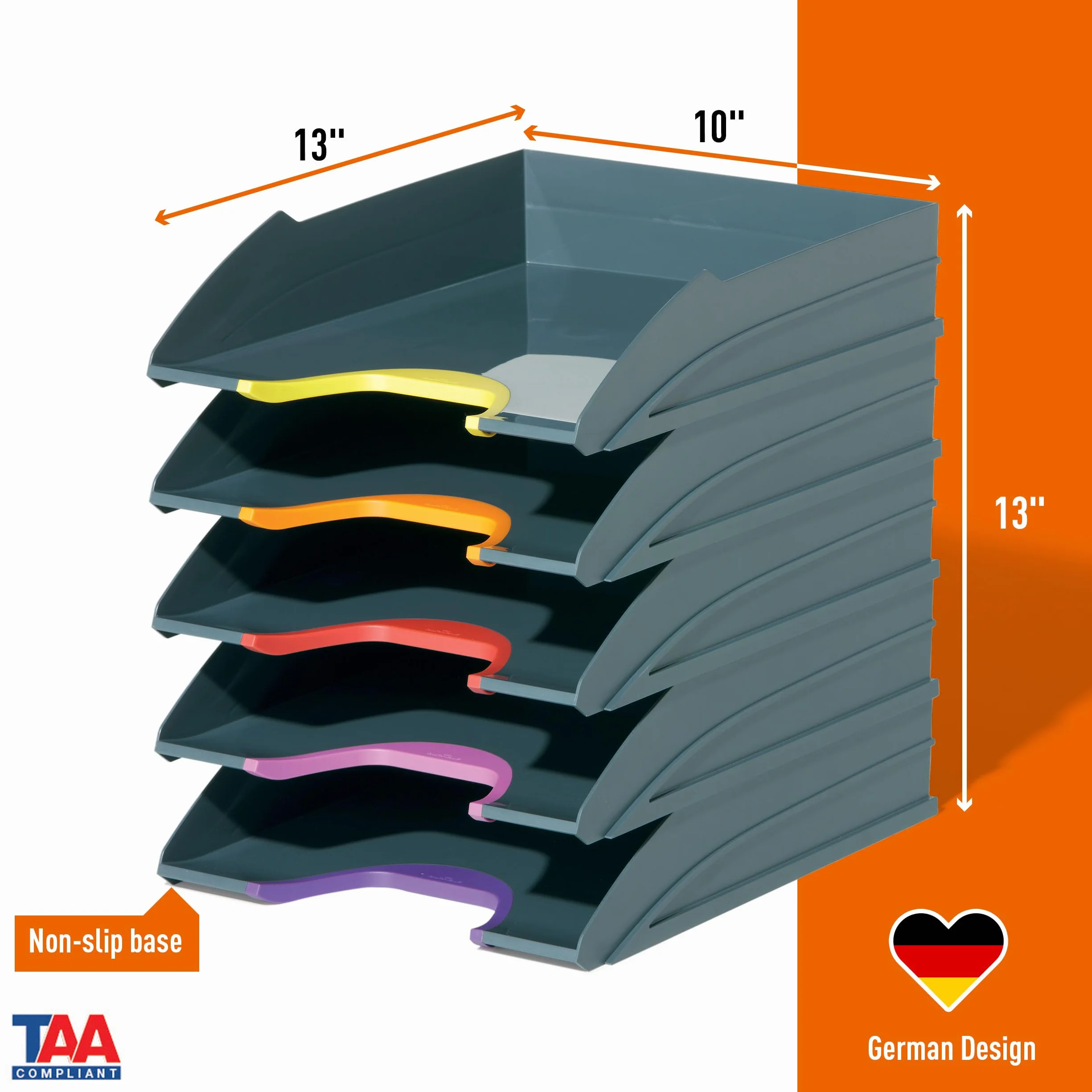 Varicolor Zestaw pięciu tacek na dokumenty 770557