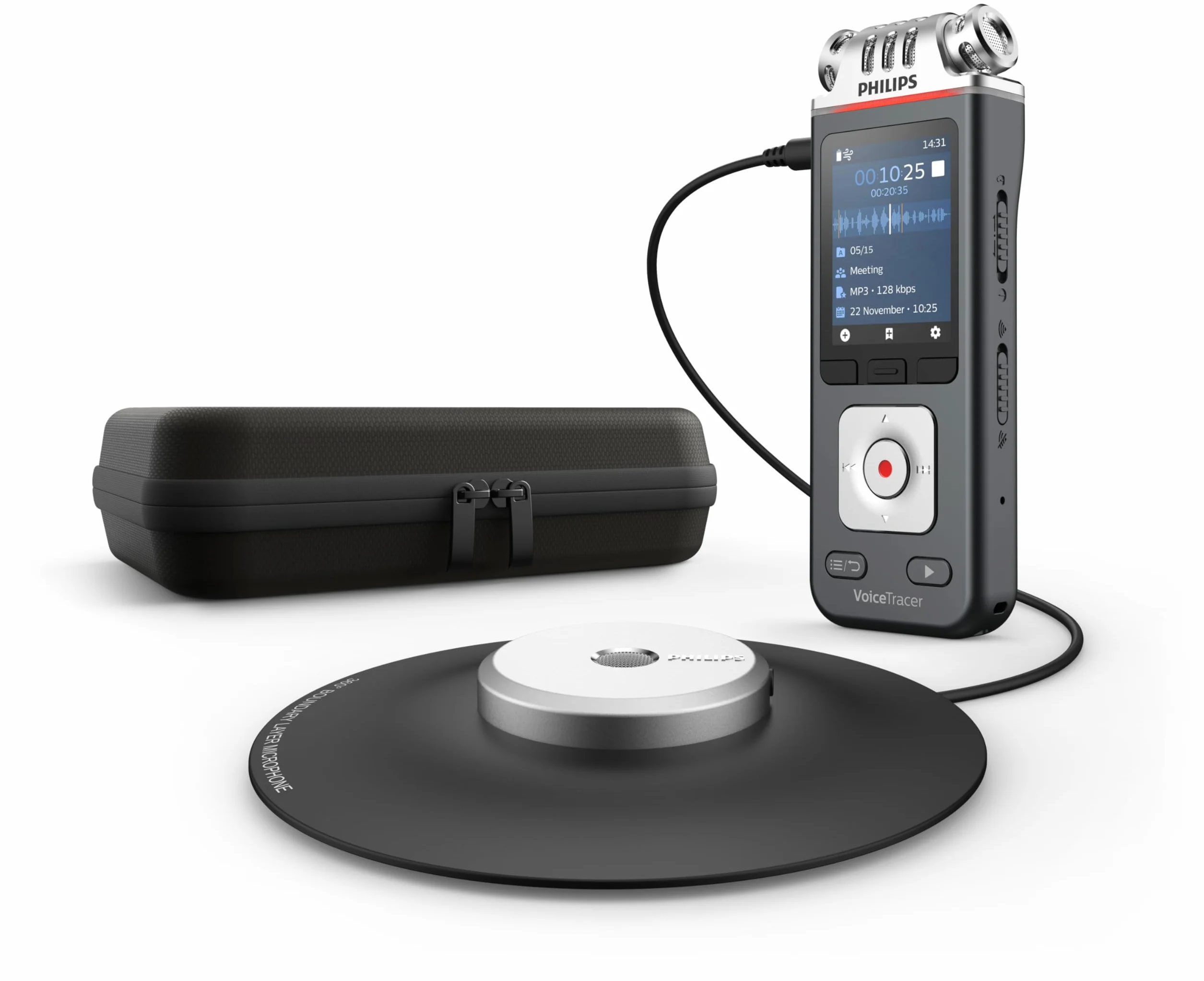 Philips DVT8115 dyktafon spotkań 360° z funkcją rozpoznawania głosu Sembly