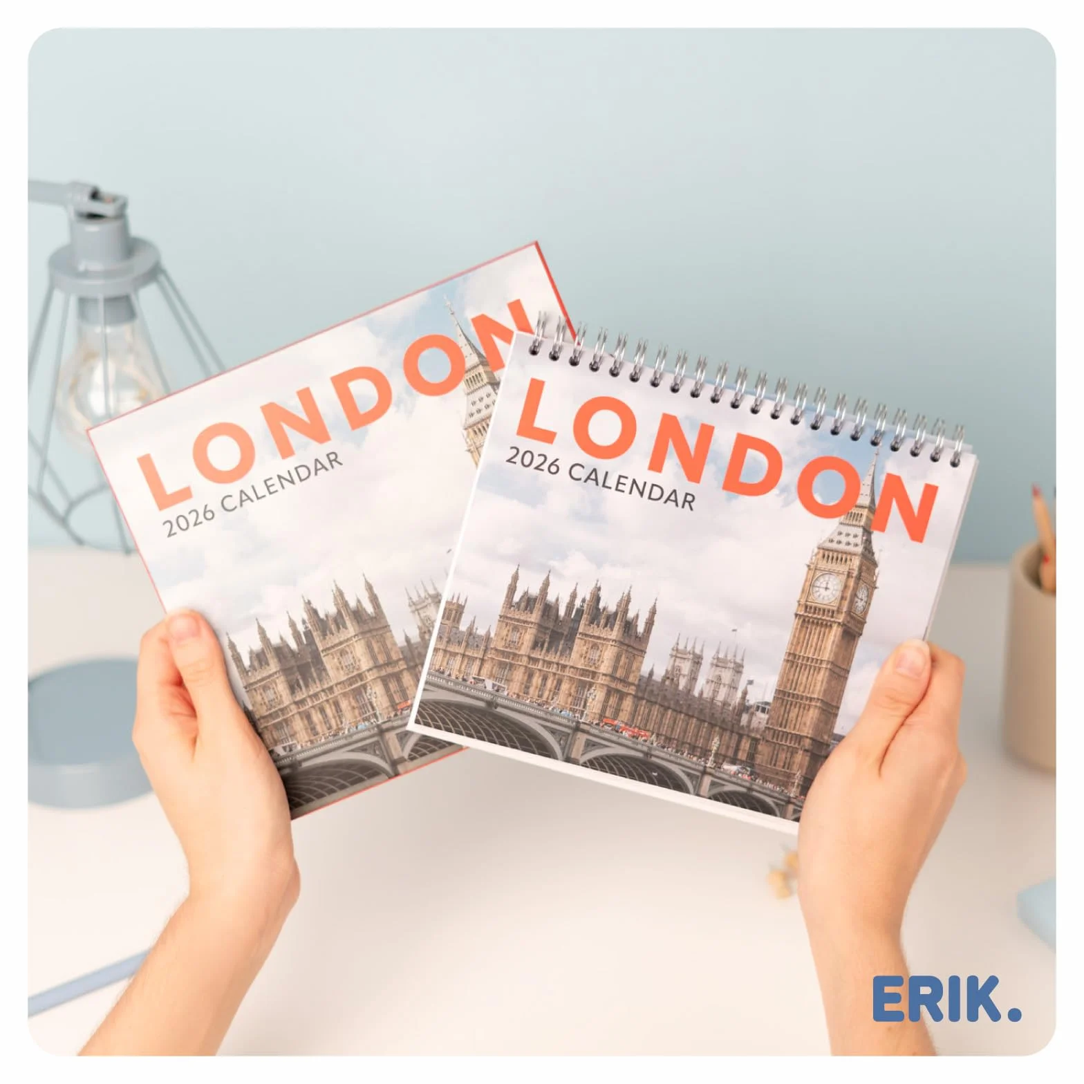 Grupo Erik Desk Calendar 2026 - London Monthly Planner, Desktop Gifts Under 10 Pounds