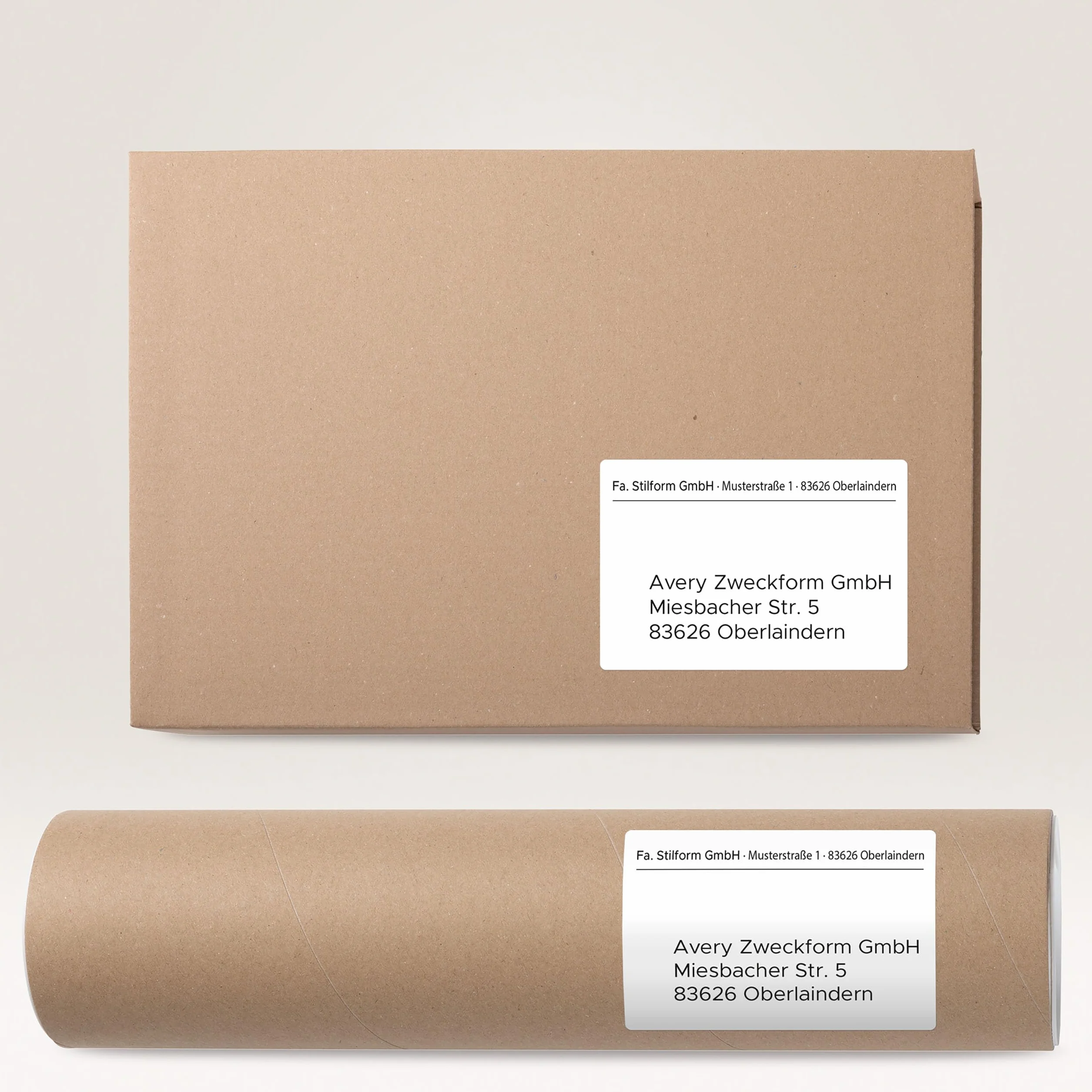 AVERY Zweckform etykiety adresowe samoprzylepne 36x89 mm 520 naklejek 2 rolki białe