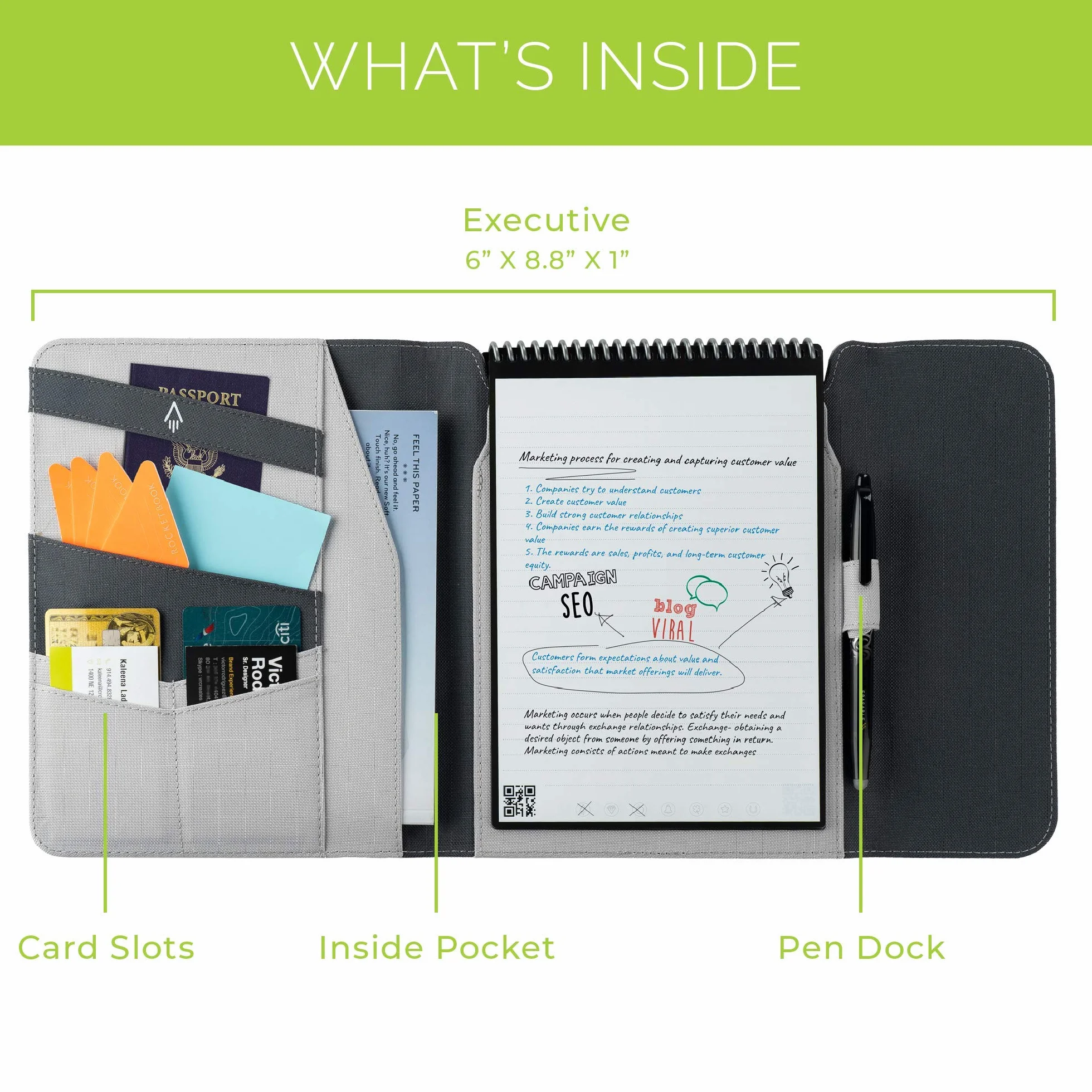 ROCKETBOOK folio notebook akcesoria okładka