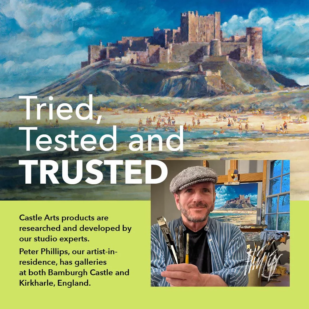 Castle Art Supplies Zestaw mieszanych mediów | Kolekcja ołówków artystycznych 120+ – kolorowe, akwarelowe, pastelowe, metaliczne, grafitowe, węgiel drzewny | Kreatywna wolność dla dorosłych artystów,