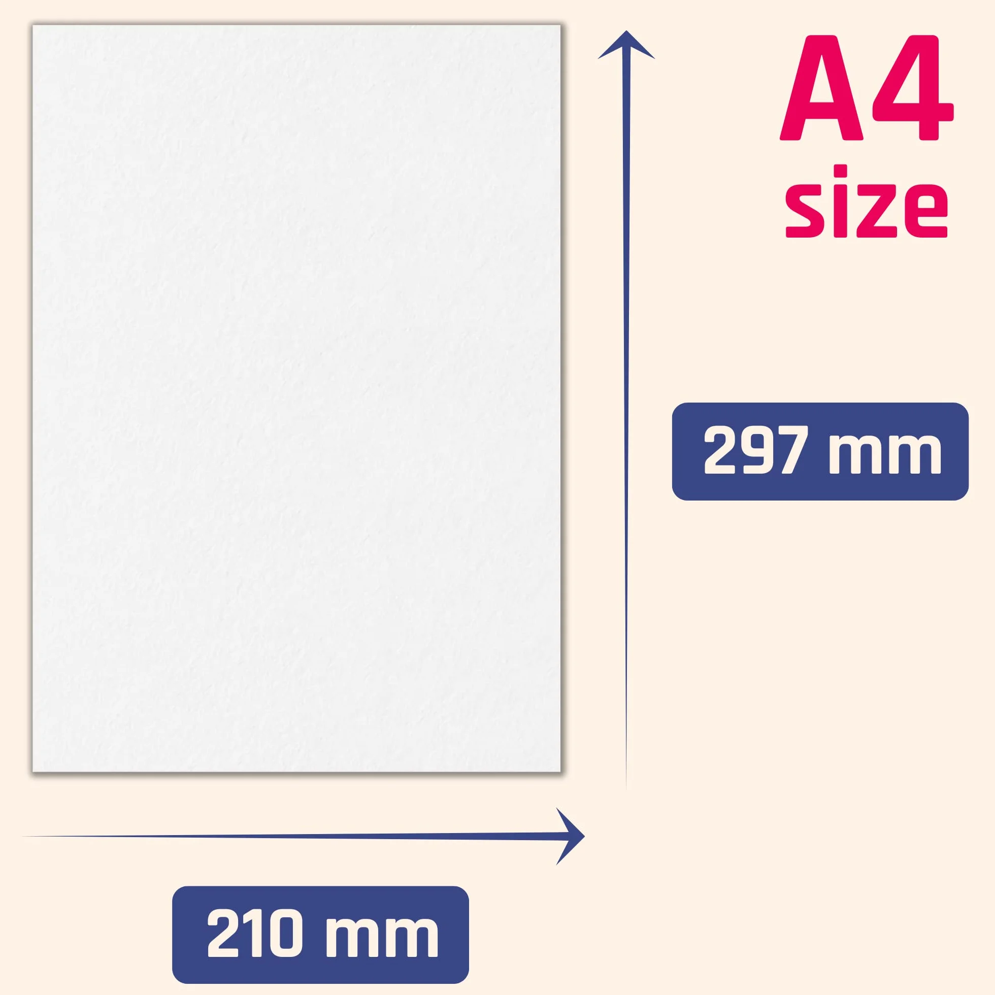 Karton Biały A4 350 g/m² Gruby 60 Sztuk do Rysowania Druku