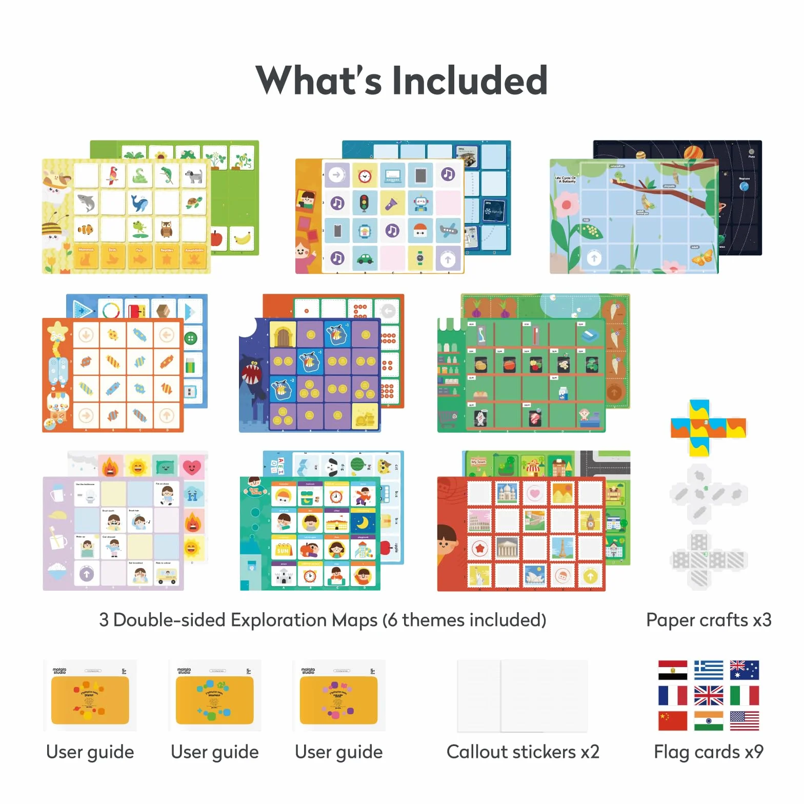 Mapa eksploracyjna dla Tale BOT Pro i Coding Set Nauka, Matematyka i Studia Społeczne Zestaw Nauki dla Dzieci Do Nauki