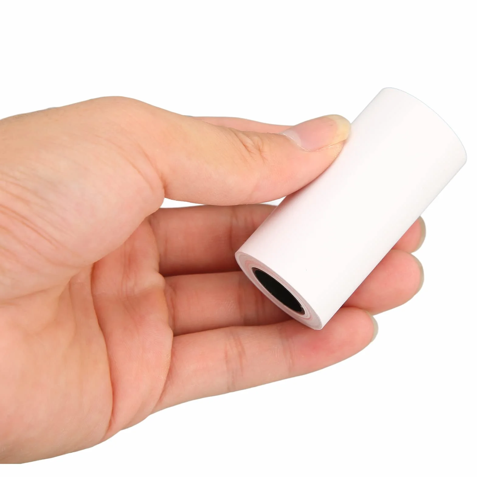 30 Rolek Papieru Pokwitowań, 57x30mm Papier Termiczny POS Rolki Papieru do Kas Fiskalnych, Długość 5m, Jednolita Powłoka Wyczyść Drukowanie Etykieta na Pokwitowanie do Mini Drukarki