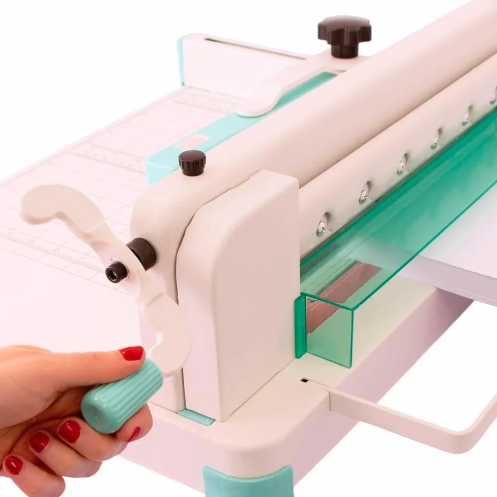 Craftelier Krajalnica do papieru A4 (30 cm), precyzyjne cięcie do 400 arkuszy, przemysłowa profesjonalna gilotyna z podwójnym systemem bezpieczeństwa i ramą ze stali wzmocnionej do dużych zadań