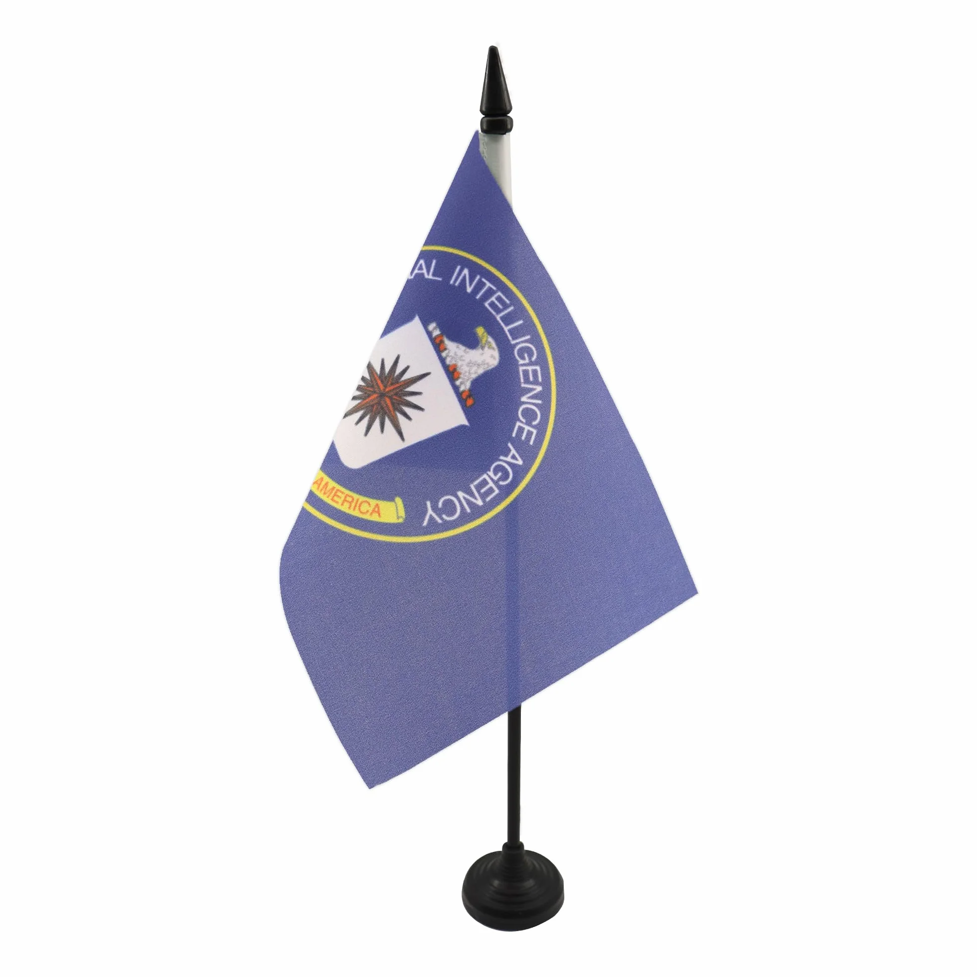 Drapeau de Table Cia Des Etats-Unis en Polyester 100D, 21cm x 14cm
