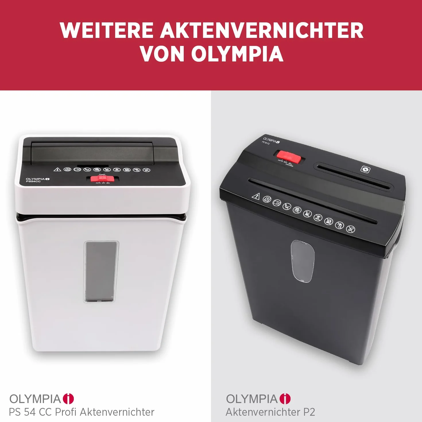 Olympia PS 16 Niszczarka Dokumentów, Czarny