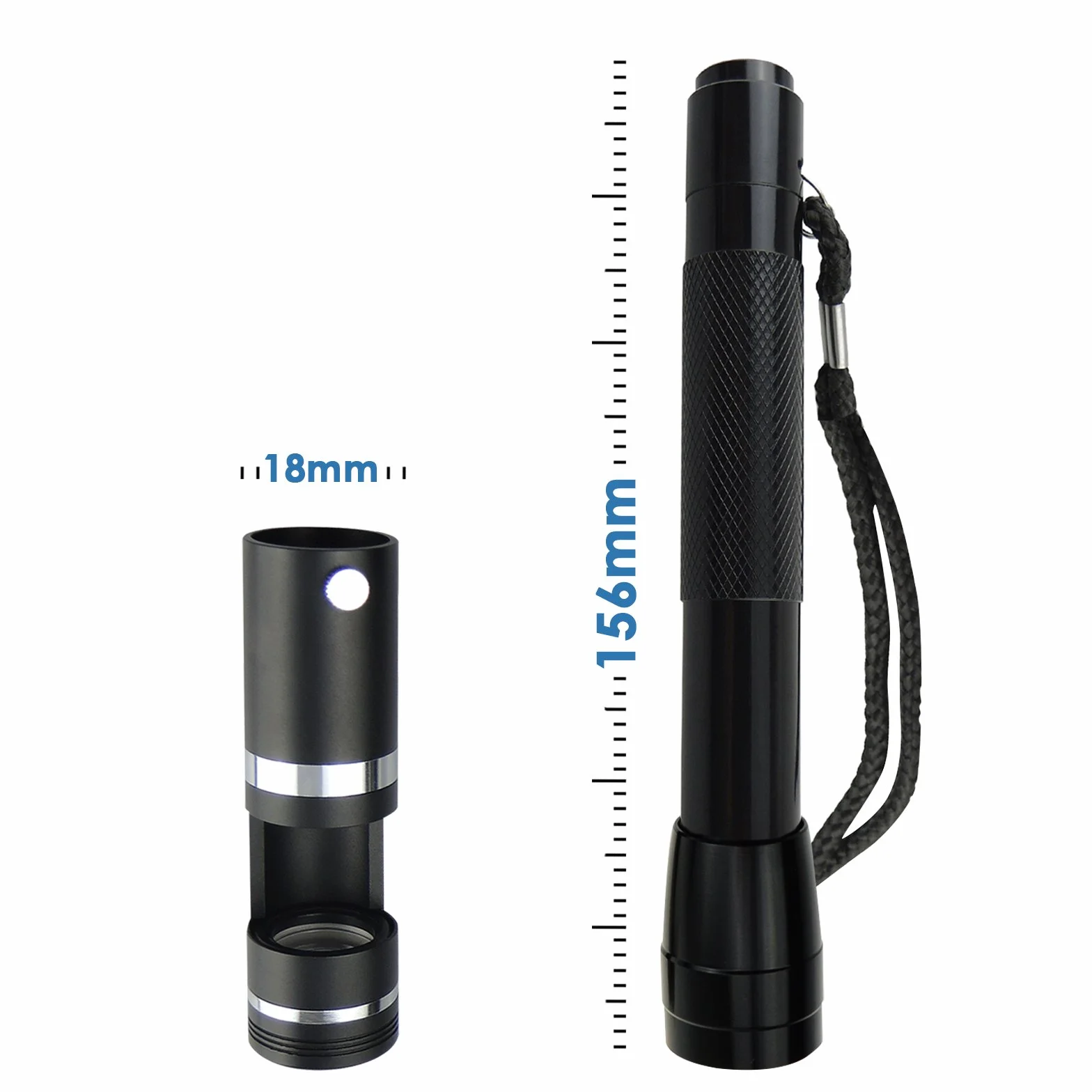 Profesjonalna lupa 18 mm 10 x Handheld Darkfield LED Polariskop z latarką, Dark Field Hastings lupa lupa