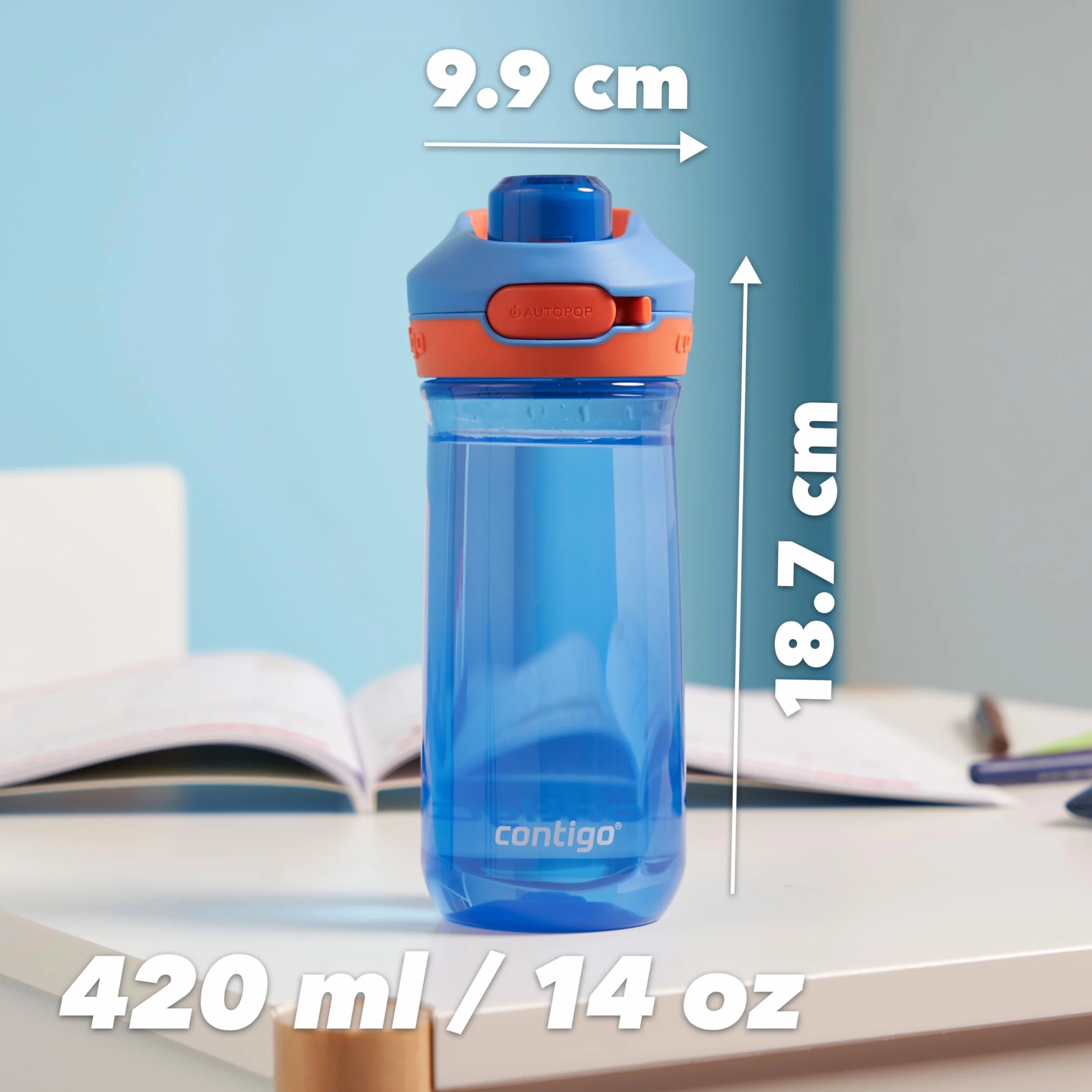 Contigo Jessie Autopop butelka na wodę dla dzieci 420 ml szczelna