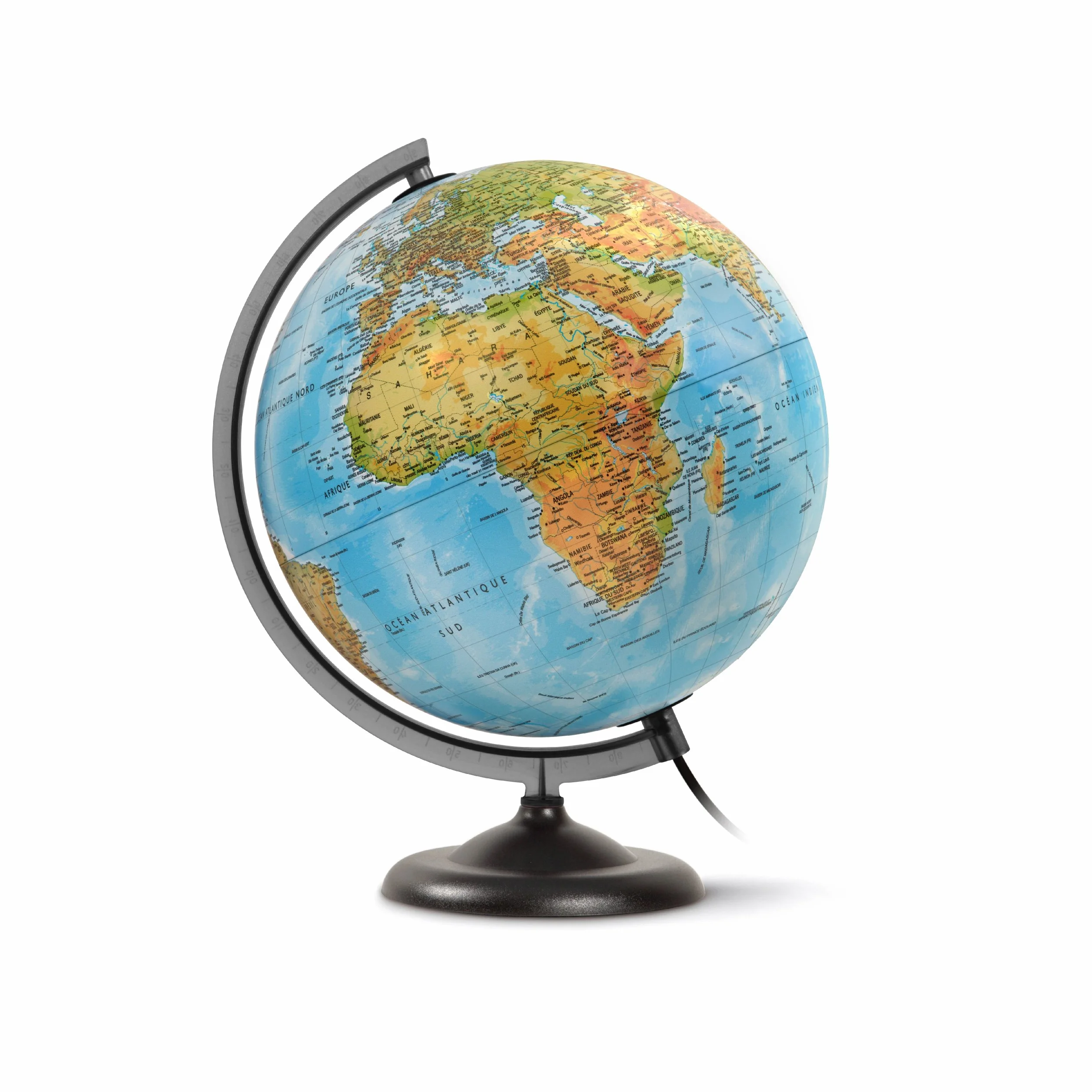 JPC Globe Kit - gotowy do montażu podświetlany globus, 30 cm, niebieski