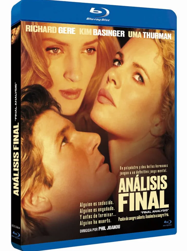 Analiza końcowa 1992 Blu-ray Hiszpania Import Język angielski Richard Gere Kim Basinger Uma Thurman