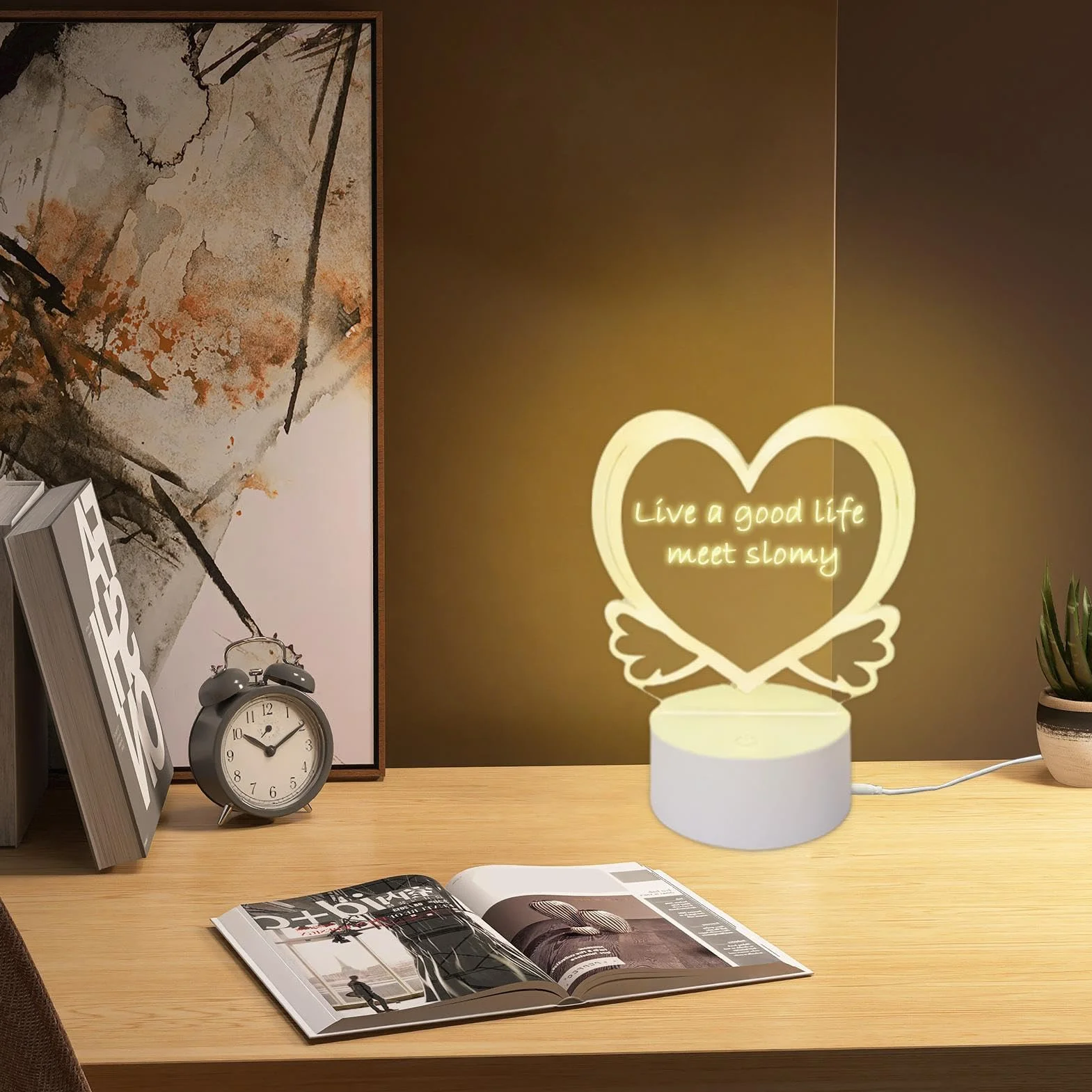 Tablica LED do wiadomości, konfigurowalna tablica LED, przenośna tablica informacyjna LED, akrylowa tablica z wyświetlaczem LED, tablica informacyjna LED z piórem do pisania, tablica z podświetleniem