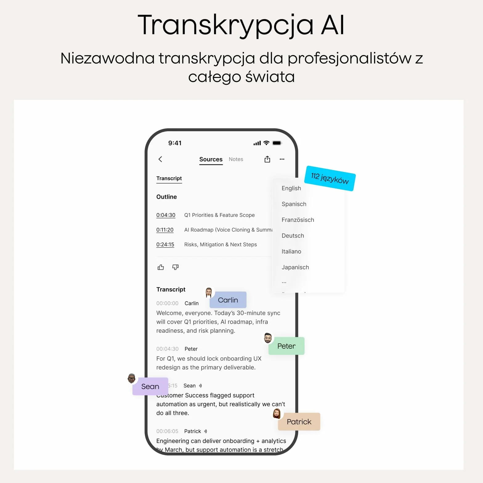 Plaud Note Dyktafon AI 64 GB, obsługa 112 języków, transkrypcja i podsumowanie AI