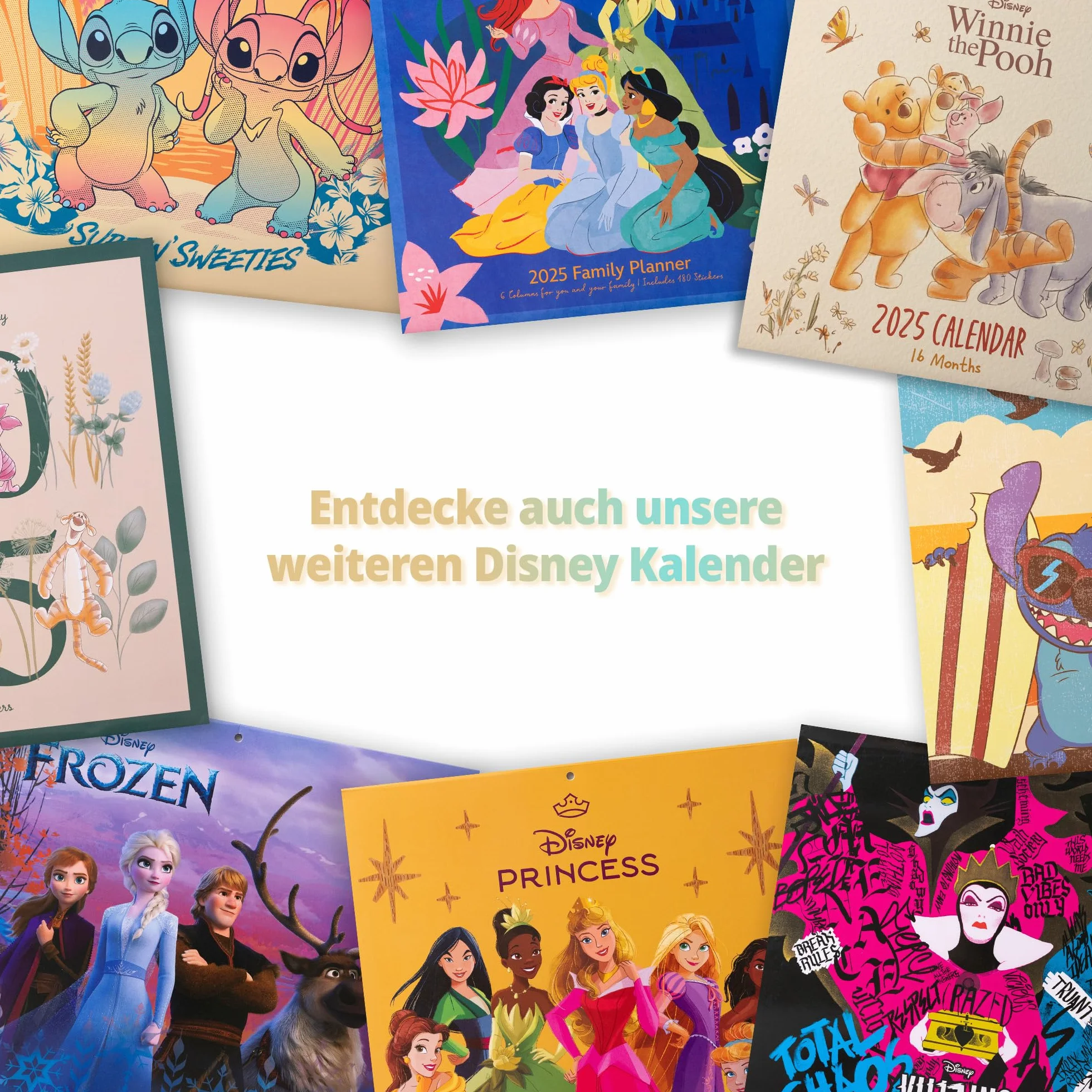 Calendario 30x30 cm Winnie the Pooh 2025 pyramid