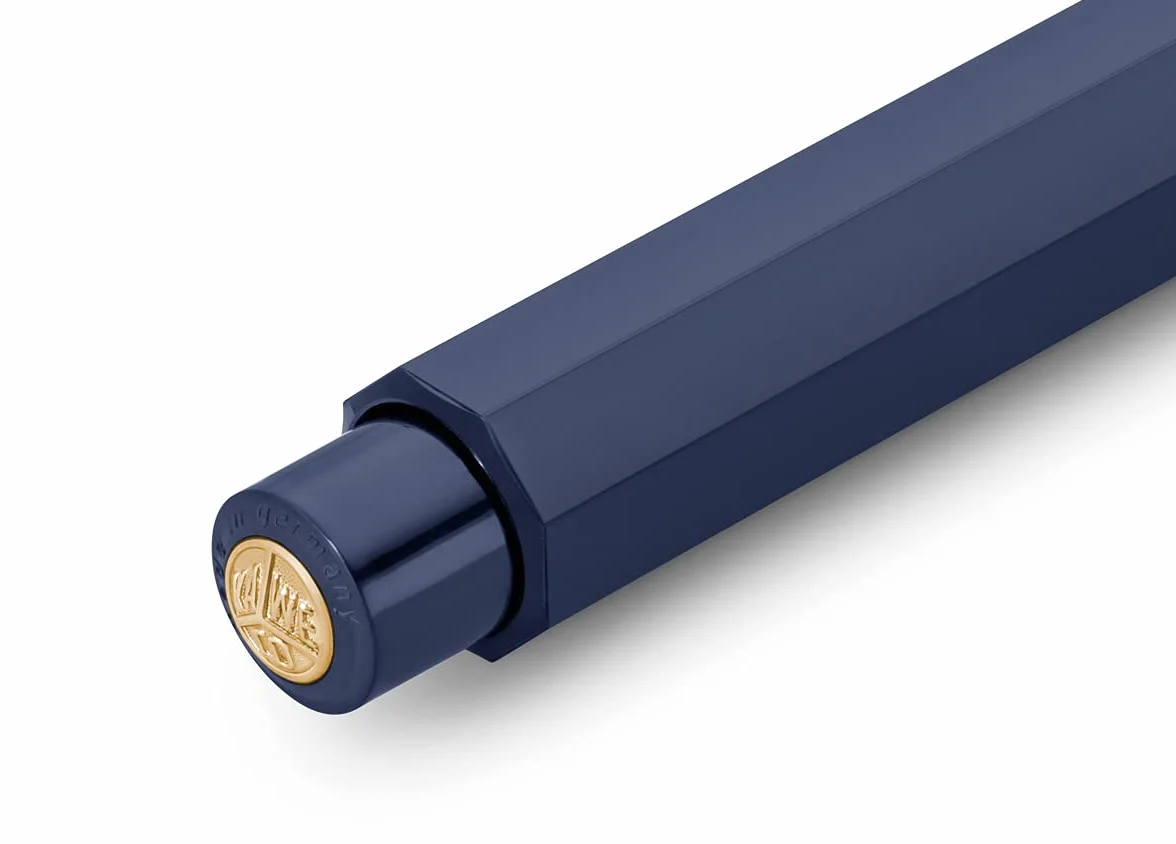 Kaweco CLASSIC SPORT Ołówek upadkowy, granatowy, 3,2 mm, 5B, z wysokiej jakości tworzywa sztucznego o klasycznym wzornictwie, do wielokrotnego napełniania, w kolorze niebieskim, 10,5 cm