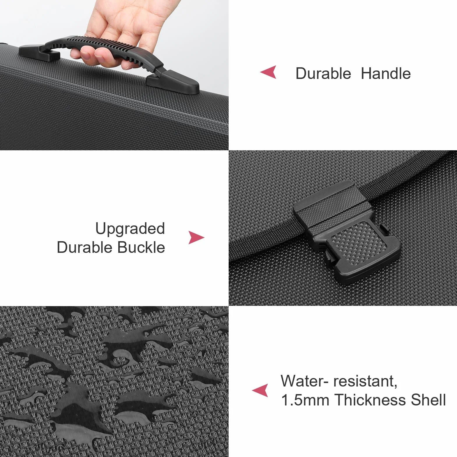 Uquelic Harmonijkowa Teczka na Dokumenty 26 Kieszeni - Ulepszona Trwała Klamra z Ergonomicznym Uchwytem/Duży A4 Rozszerzalny Organizer na Dokumenty/Harmonijkowa Teczka na Dokumenty do Biura i Domu