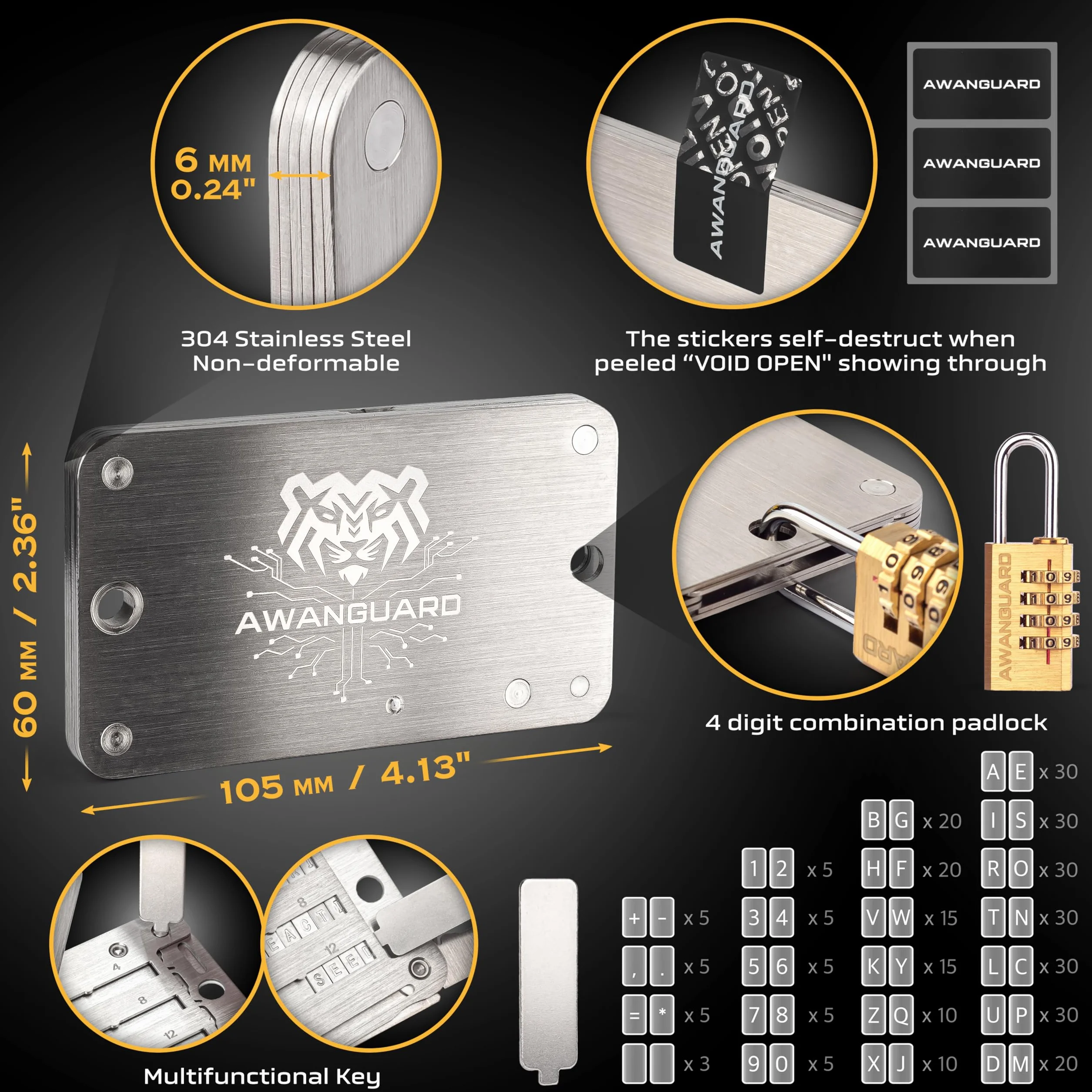 Premiere Basic Plus - Zimny Portfel Kryptowalutowy (BTC, ETH, USDT). Stalowy Backup Frazy Odzyskiwania 24xSEED Phrase. Stalowa Kopia Zapasowa. Nadaje się do WSZYSTKICH Krypto Portfeli BIP39