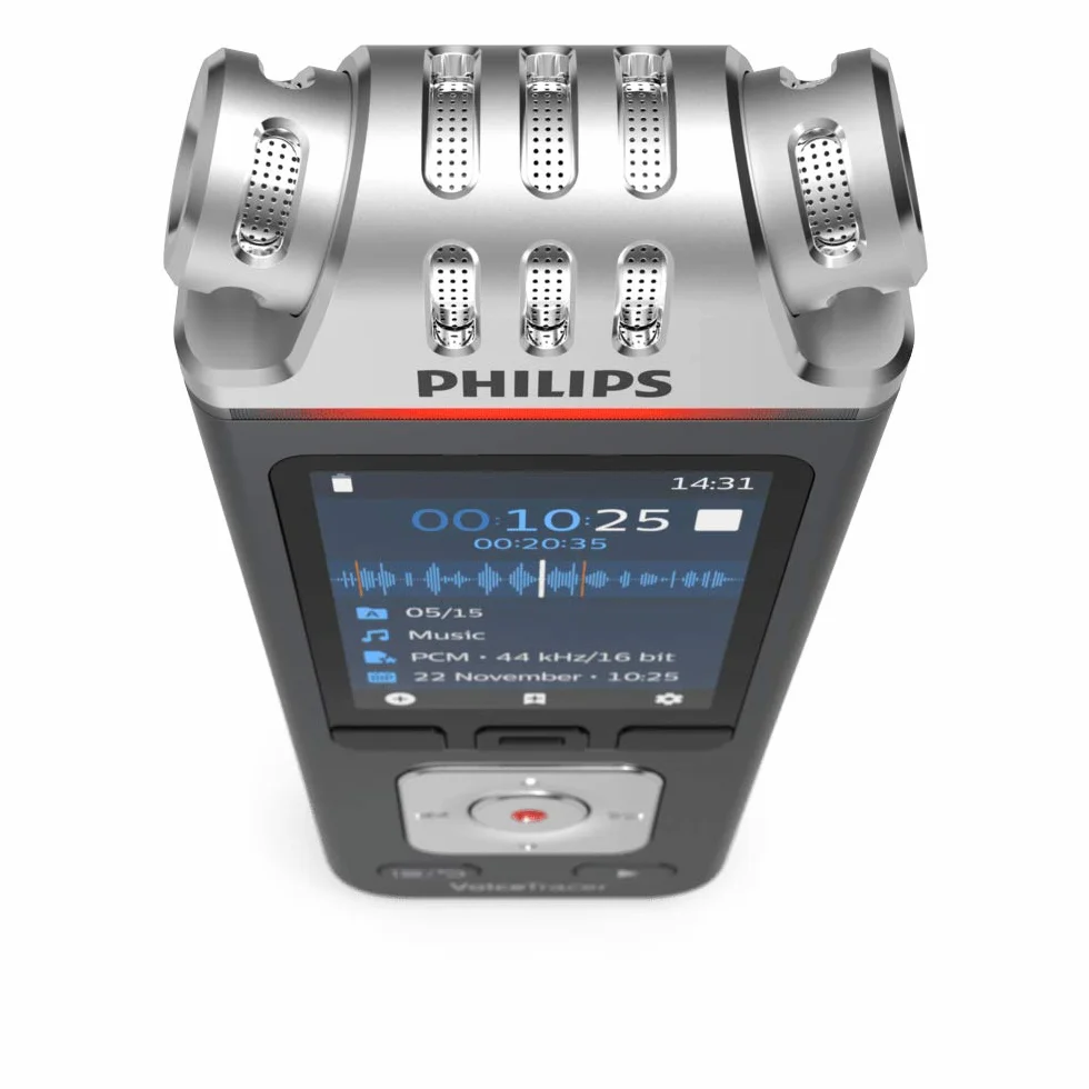 Philips Voice Tracer DVT7110 Rejestrator Audio, Szary, 3.5mm