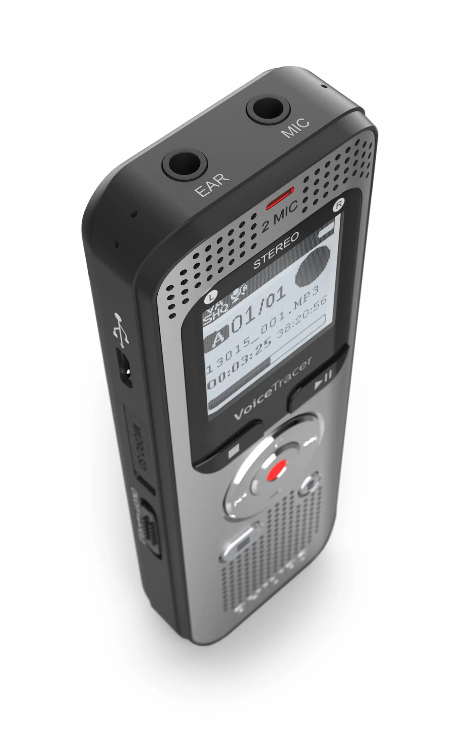Philips DVT2015 VoiceTracer, dyktafon, nagrywarka, MP3, HiFi stereo, w zestawie licencja testowa Sembly AI: transkrypcja i podsumowania sztucznej inteligencji