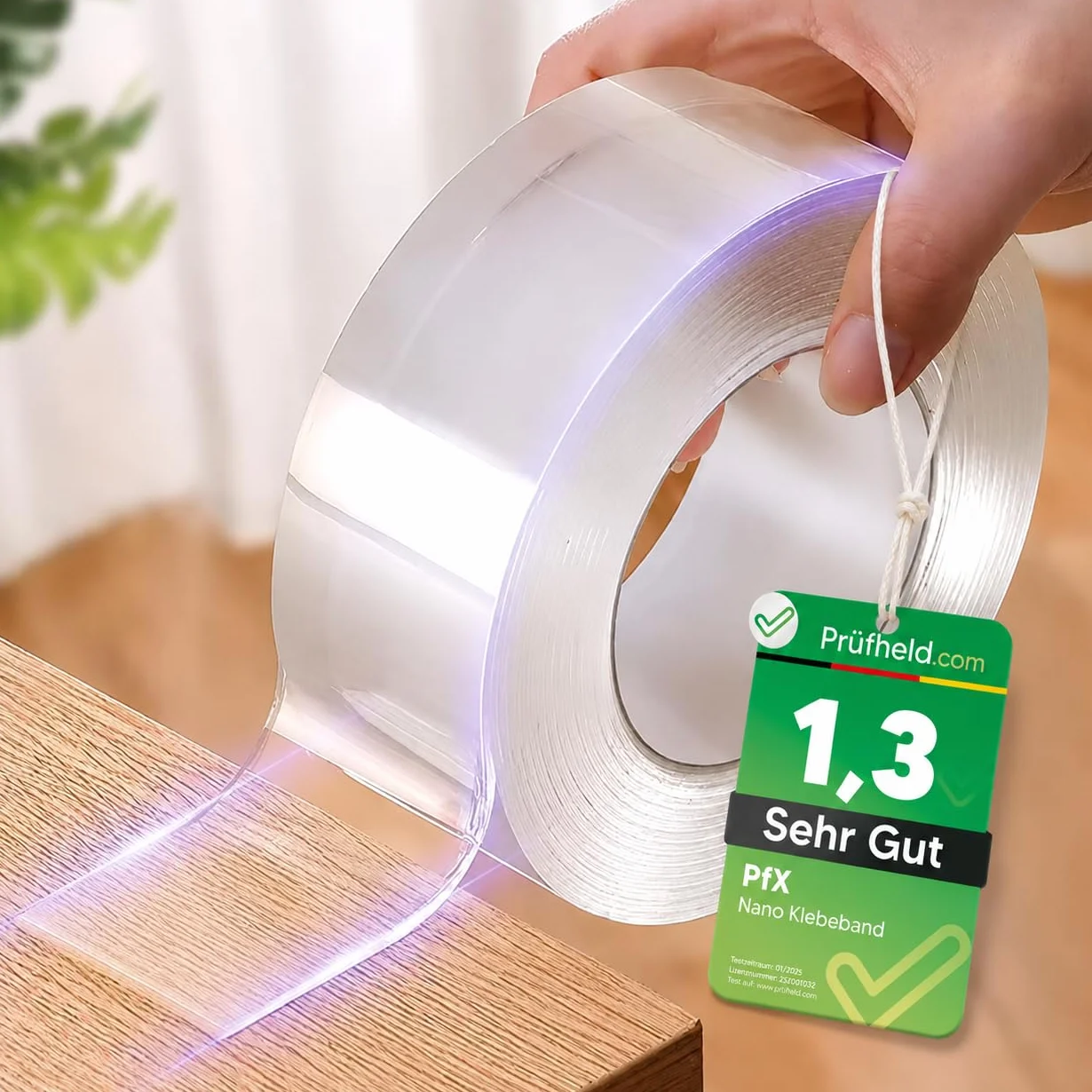 Taśma Nano Tape Premium 3 m przezroczysta wielokrotnego użytku