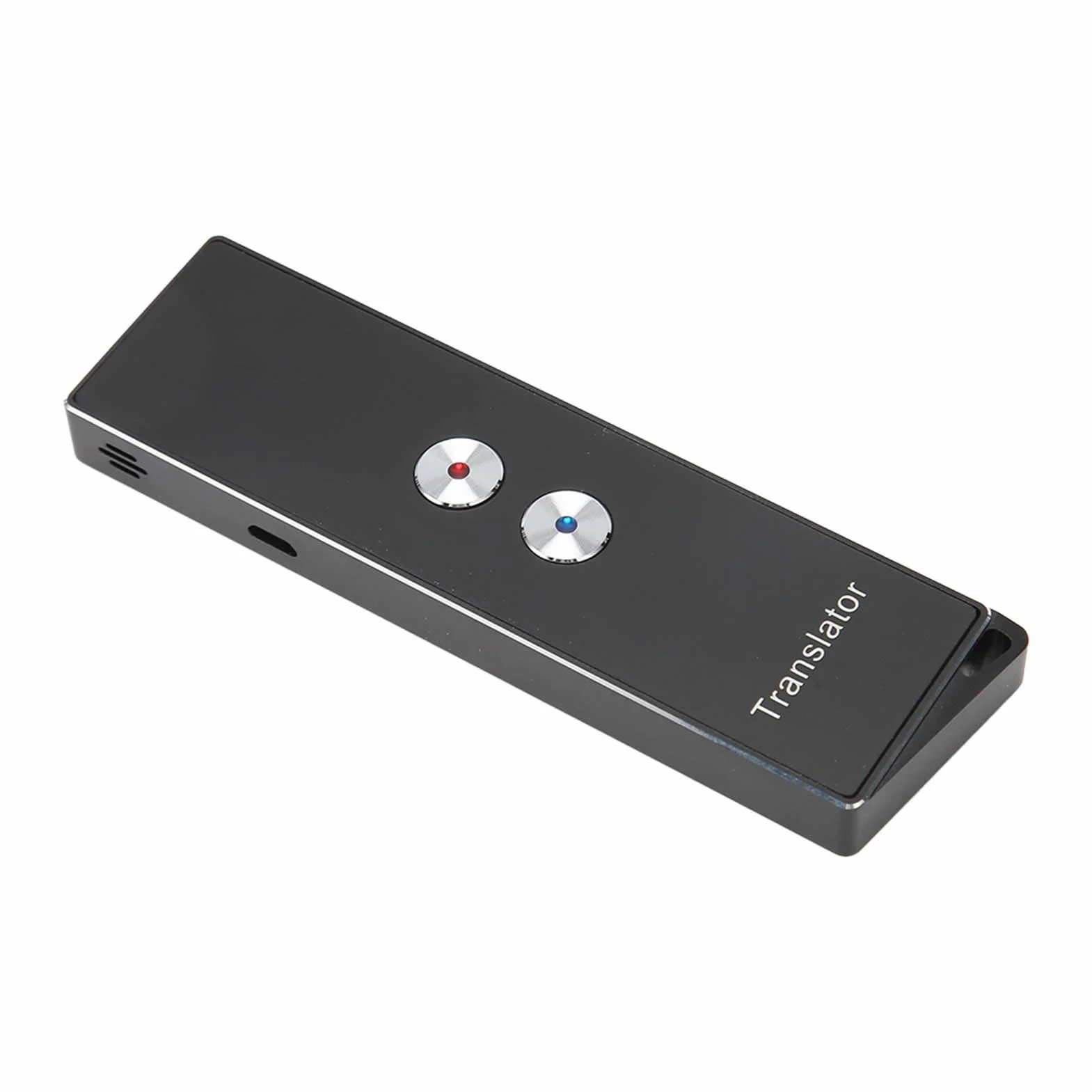 Urządzenie do tłumaczenia głosu, Bluetooth, natychmiastowy tłumacz z funkcją głosu, przenośne urządzenie do tłumaczenia, do nauki, podróży, biznesu, 74 języków i 70 akcentów (czarny)