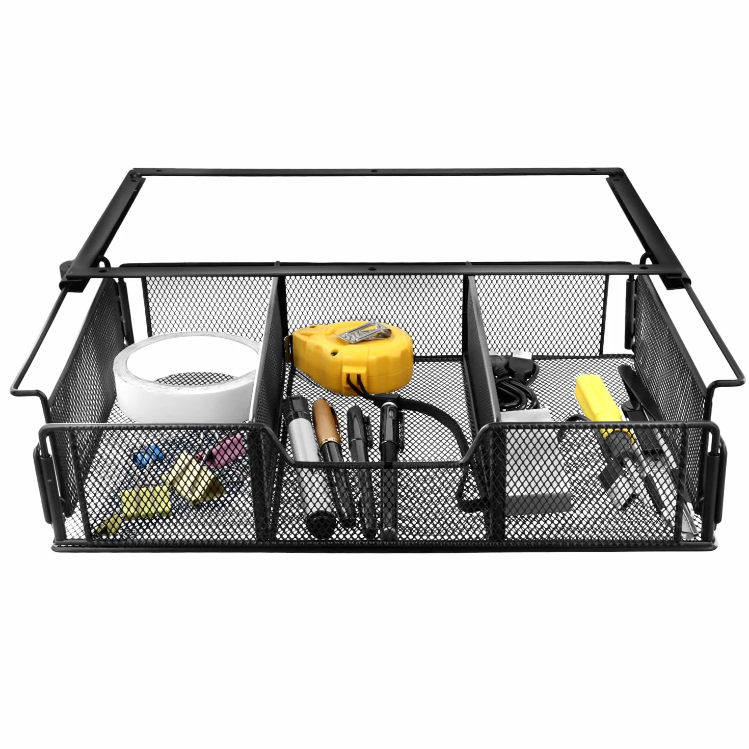 QWORK® Szuflada pod biurko, organizer do szuflady na biurko i toaletkę, ukryta komoda, wytrzymała i trwała