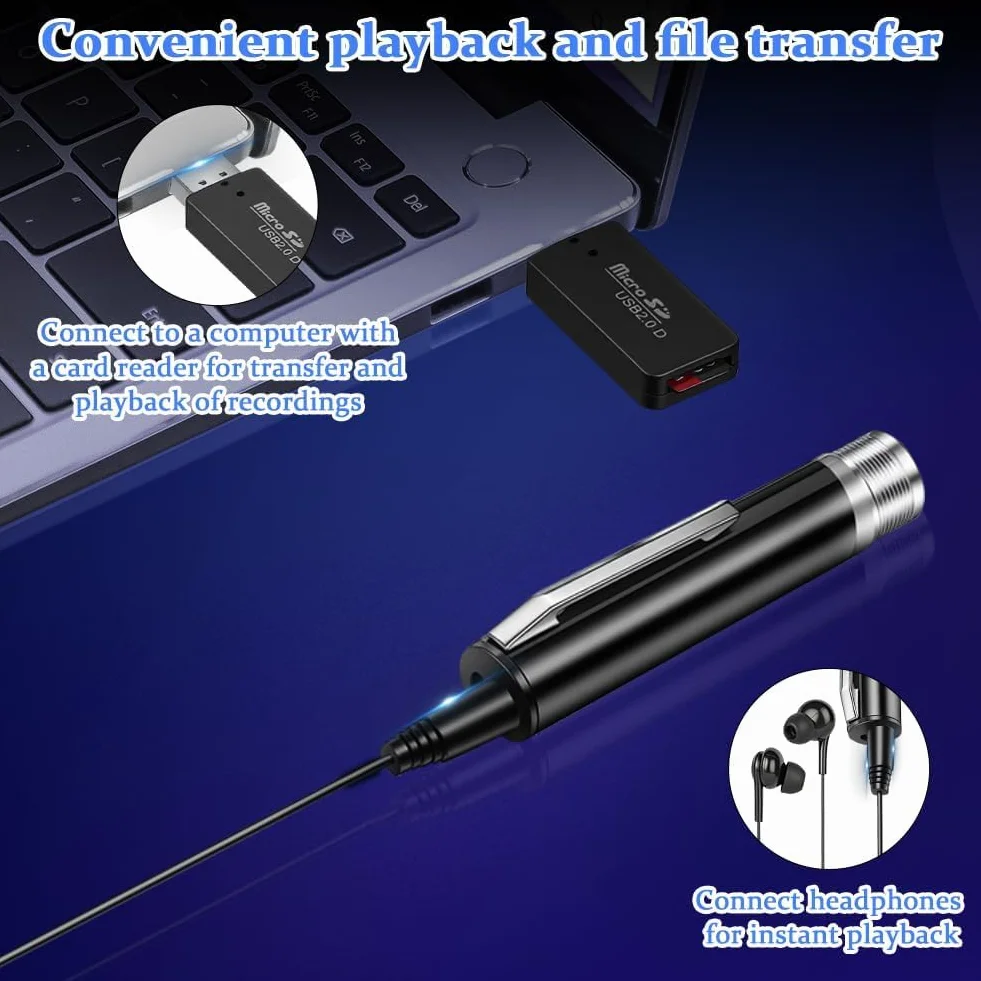 Dyktafon cyfrowy, dyktafon Voice Recorder 64 GB