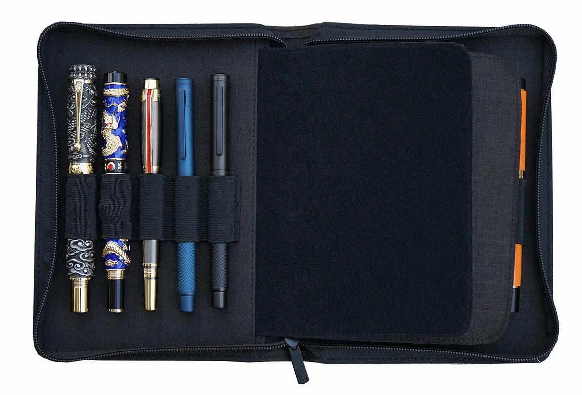 Kaco wodoodporny piórnik z 20 przegródkami 10 gniazd VT, Czarny, 10 przegródek, Nowoczesny