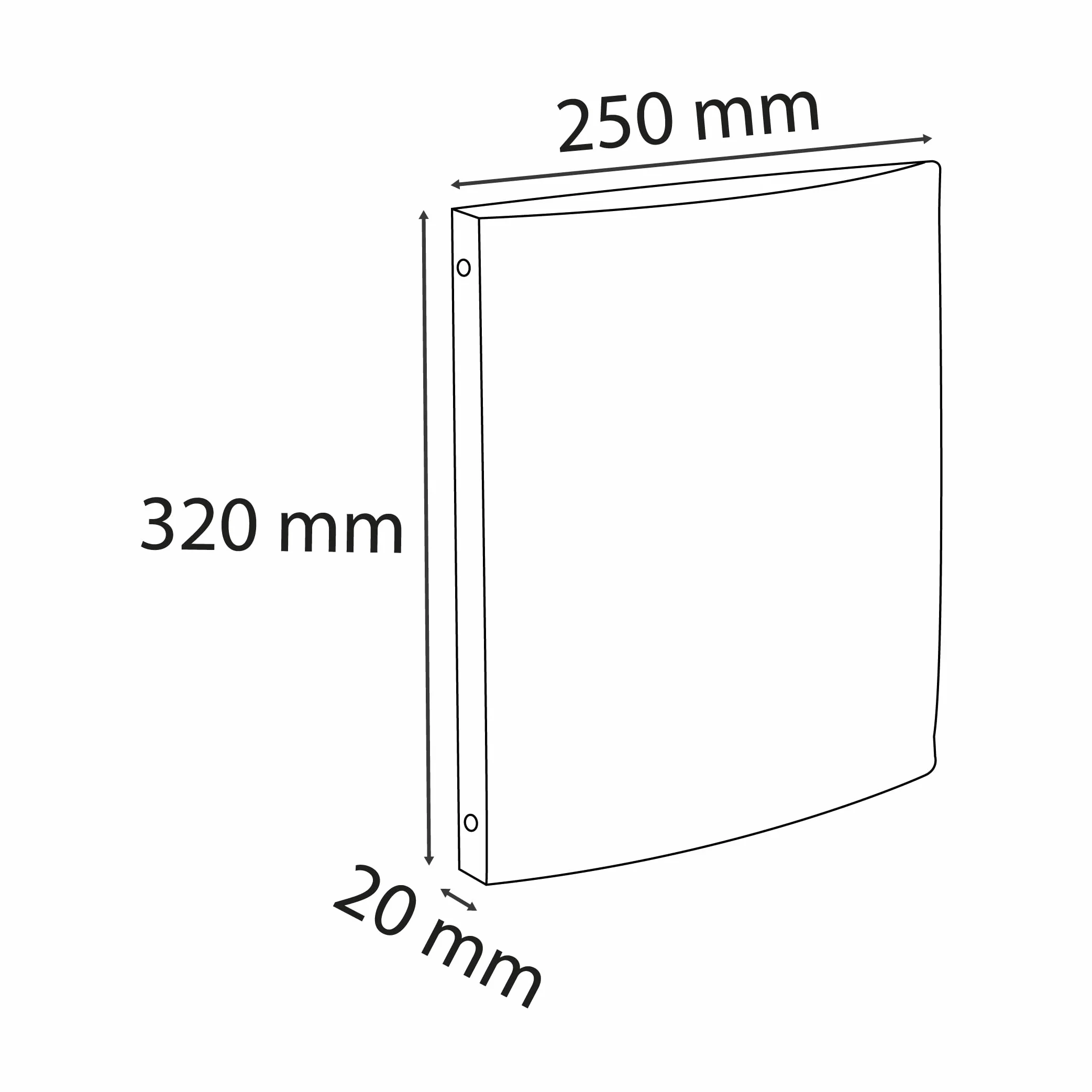 Exacompta - Nr ref. 51270E - Opakowanie 4 miękkich segregatorów Skandi - PP z recyklingu - 4 okrągłe pierścienie - grzbiet 20 mm - Format zewnętrzny : 32x25 cm - Format A4-4 różne kolory