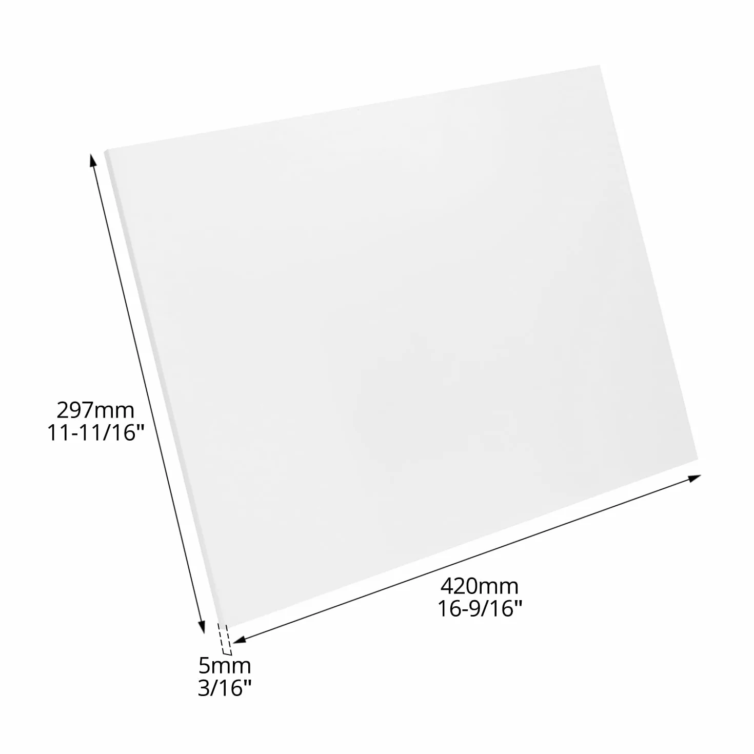 QWORK® 20 sztuk płyty piankowe, płyta piankowa A3 o grubości 5 mm, do malowania, modelarstwa, reklamy