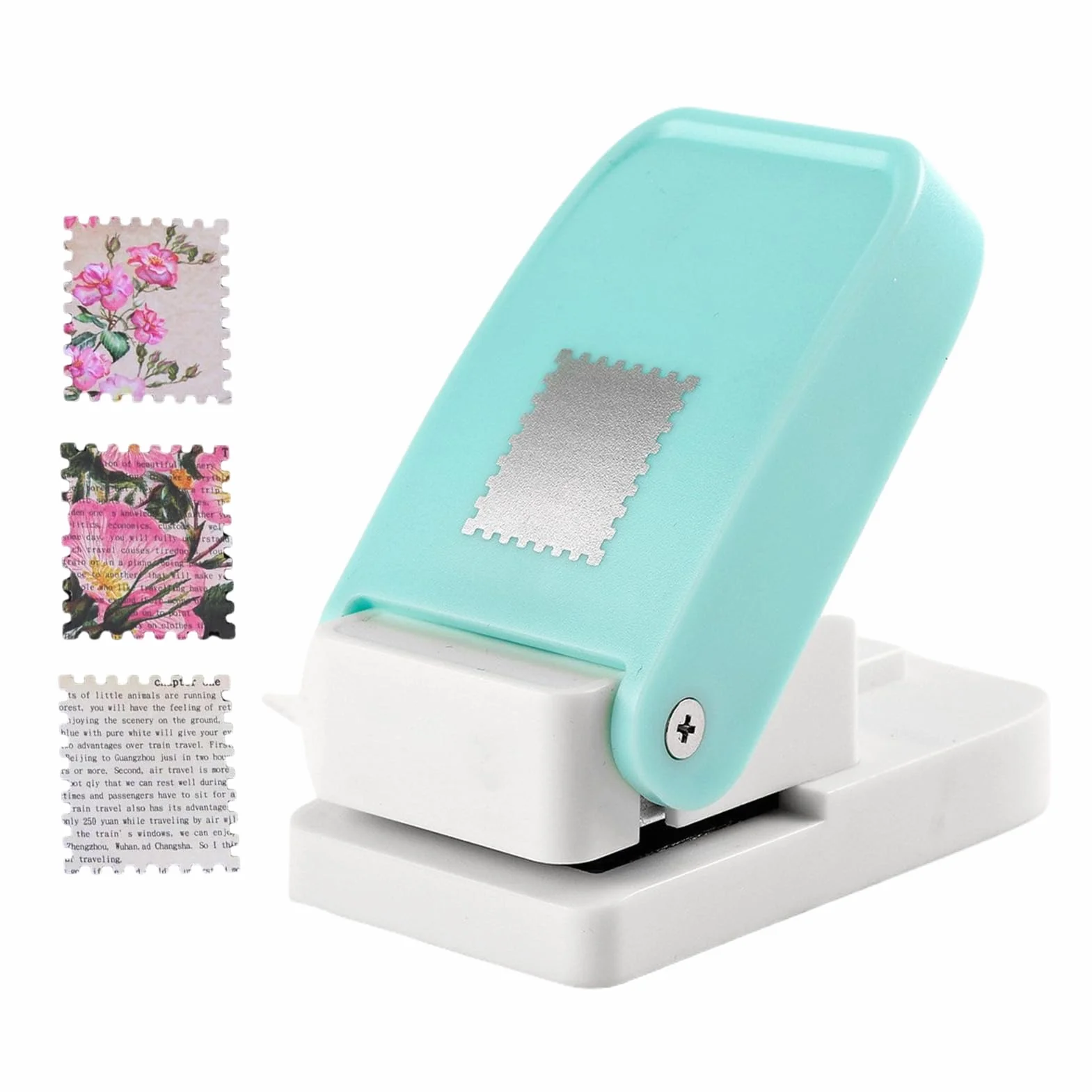 Prostokątny Dziurkacz Do Znaczków Pocztowych, Stempel Prostokątny Dziurkacz Do Papieru, Dziurkacze Ręczne Wyrobu Papieru Scrapbooking DIY Tworzenie Kartek Artykuły Artystyczne I Rzemieślnicze